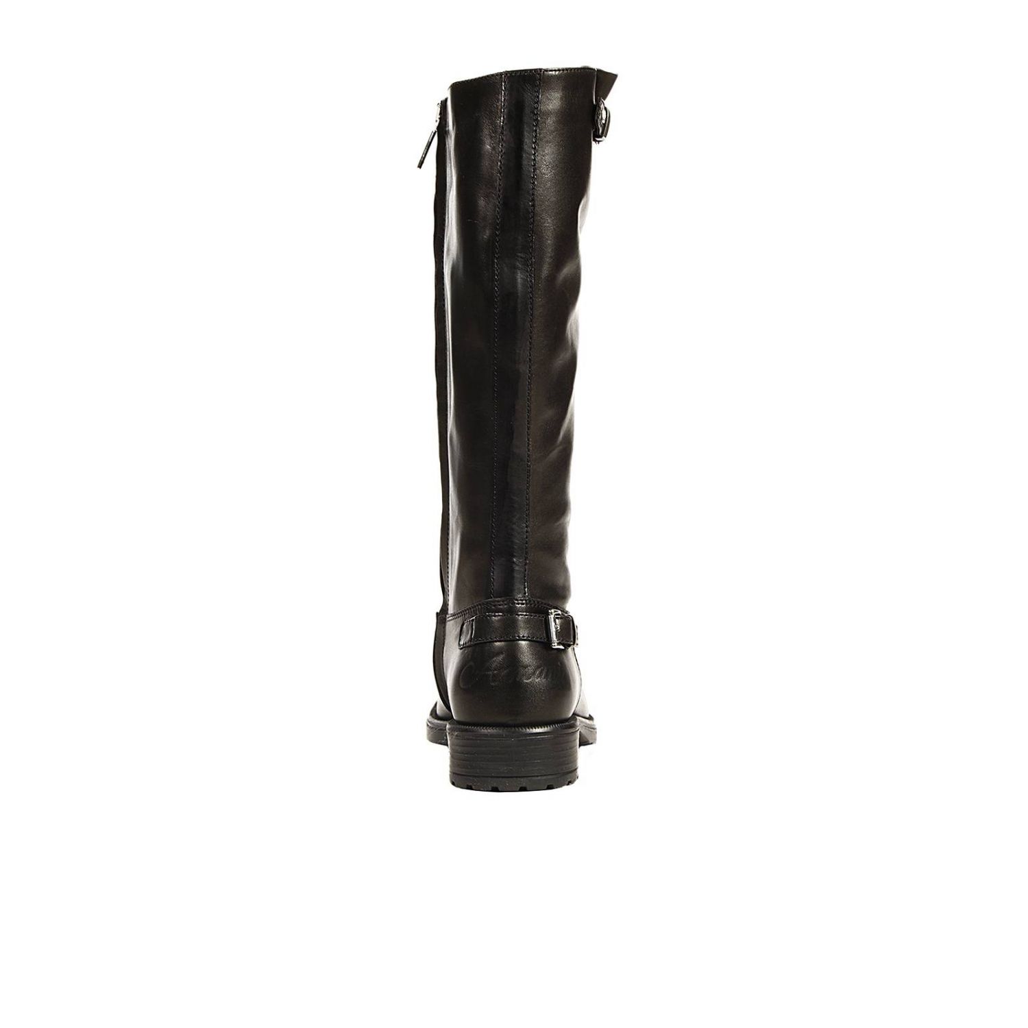 Armani Junior Outlet: STIVALE PELLE CON DETTAGLI FIBBIE - Nero | Scarpe Armani  Junior z3545 yu GIGLIO.COM