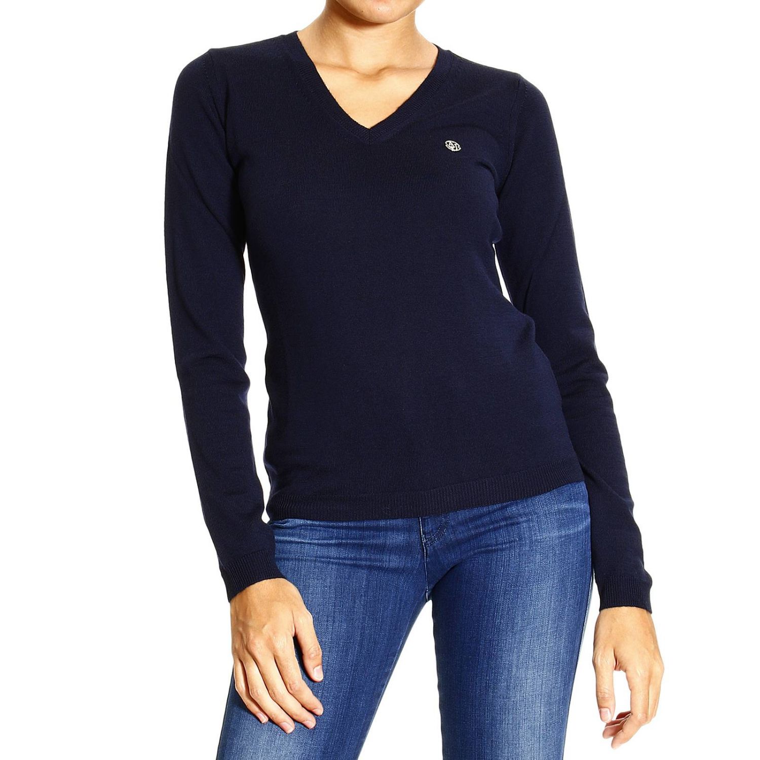 armani jeans v neck jumper