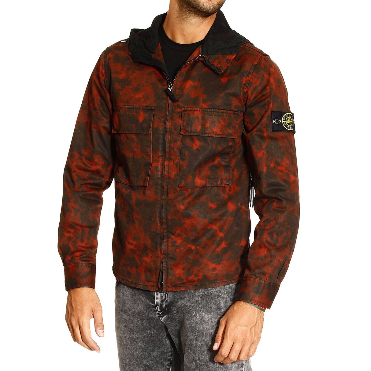 Stone Island Outlet: CAMOUFLAGE ZIP 