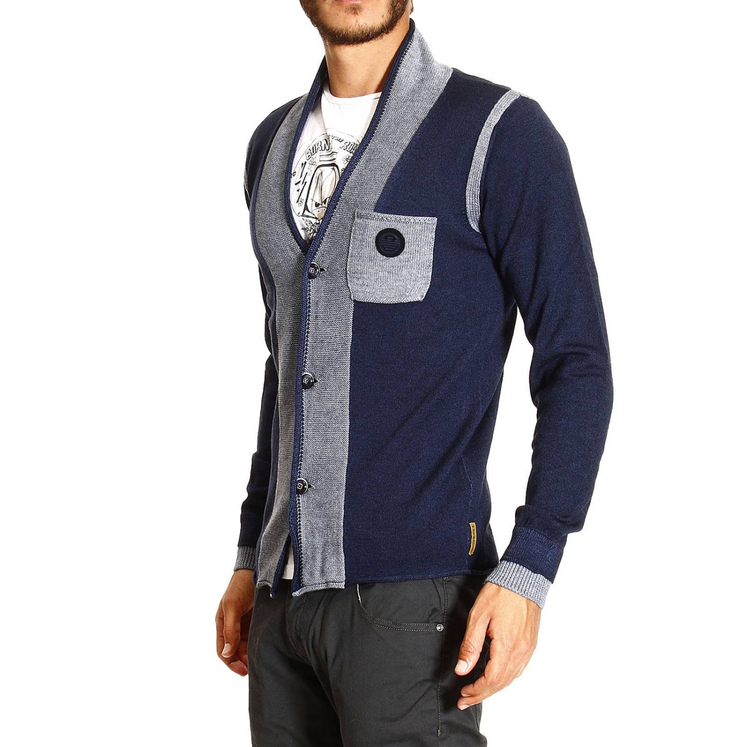 armani jeans cardigan mens