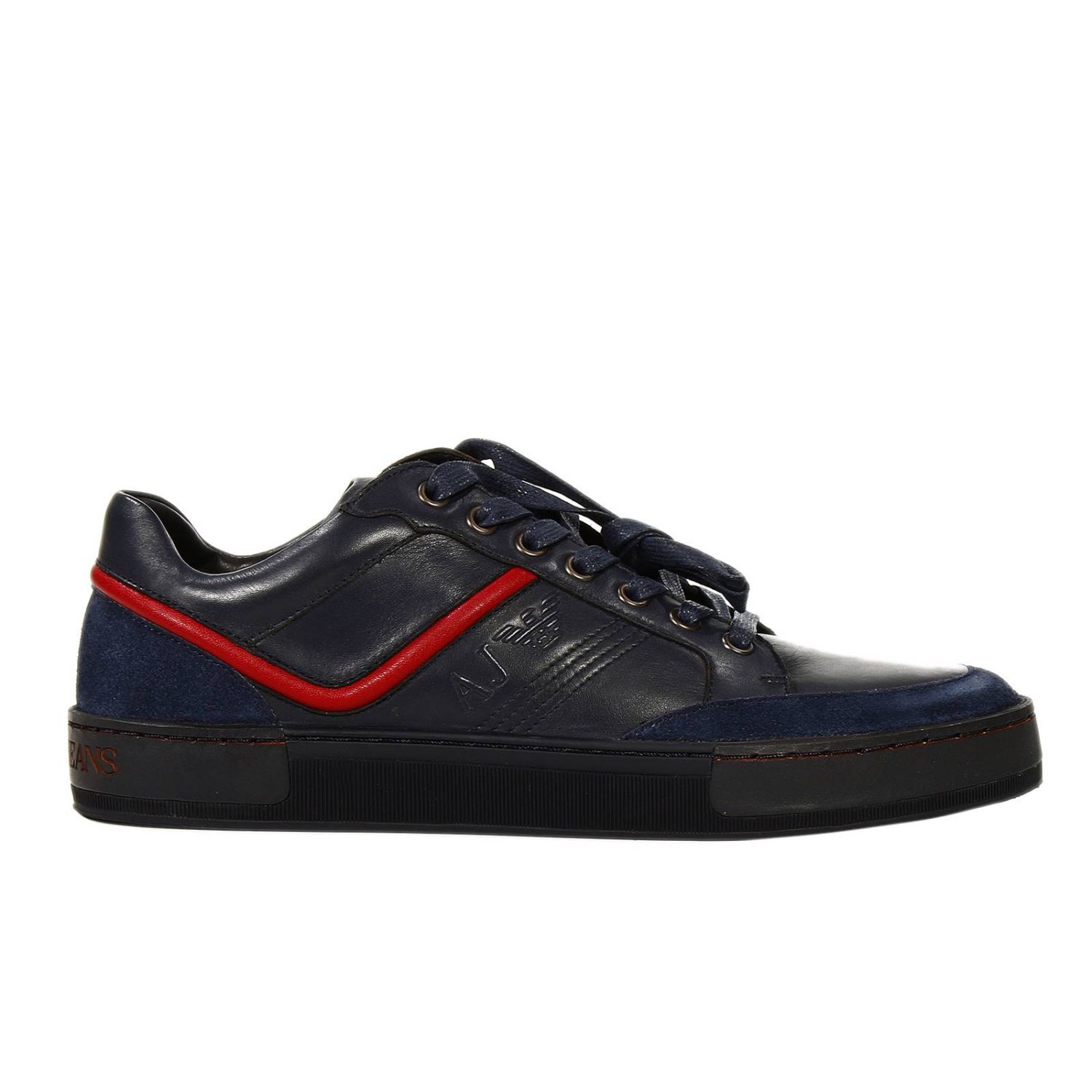 Armani Jeans Outlet: SNEAKERS LEATHER AND SUEDE WITH DETAILS | Sneakers ...