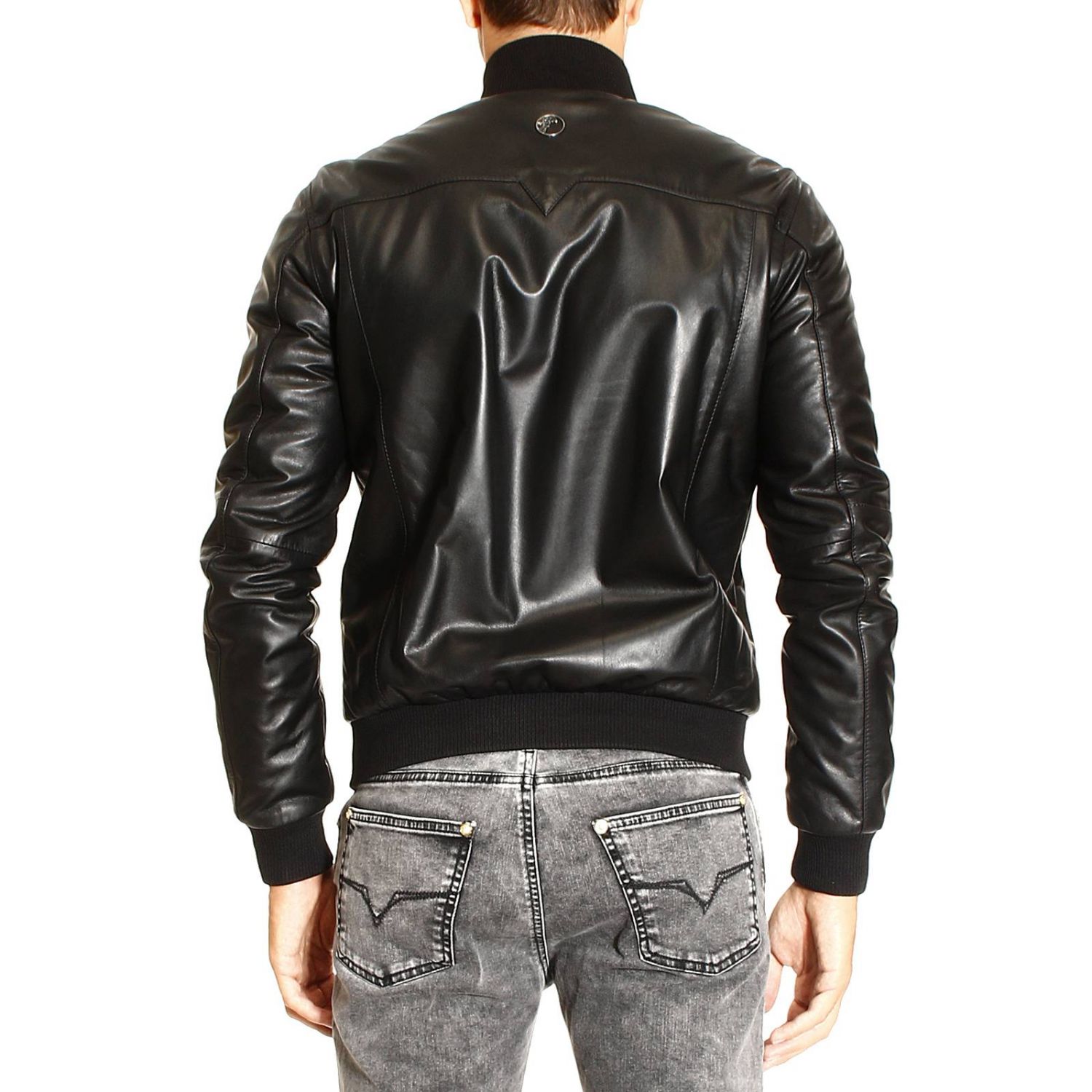 Versace Collection Outlet: BOMBER LEATHER | Jacket Versace Collection ...