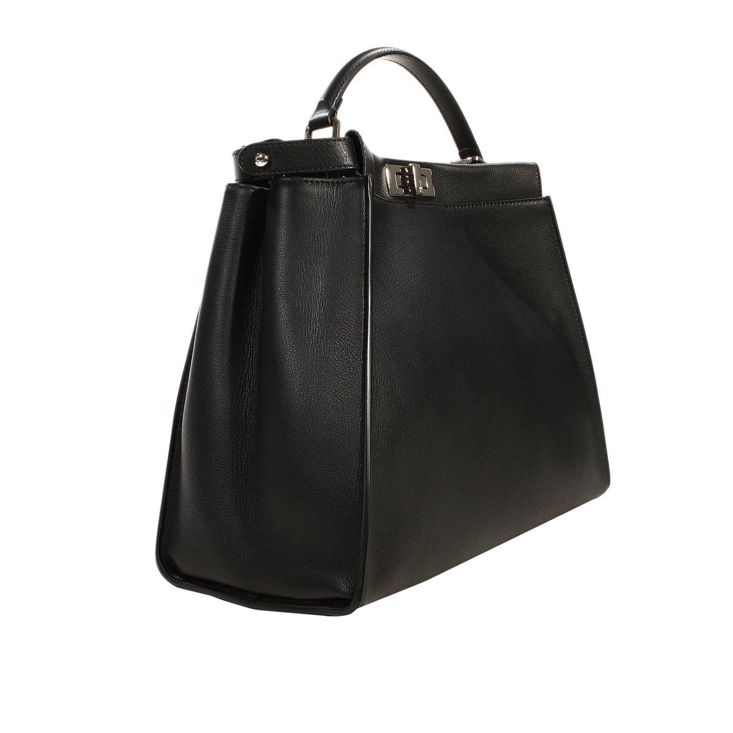 FENDI: PEEKABOO LEDER DRUCK COCCO DTTAILS - Schwarz | Schultertasche Fendi  8bn210 z1l GIGLIO.COM
