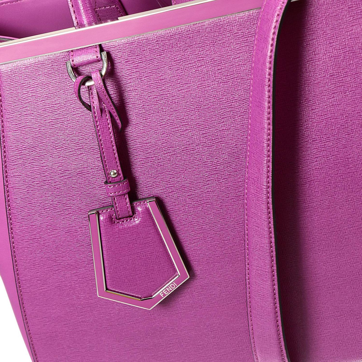 FENDI: 2 JOURS MEDIUM LEATHER | Shoulder Bag Fendi Women Fuchsia ...