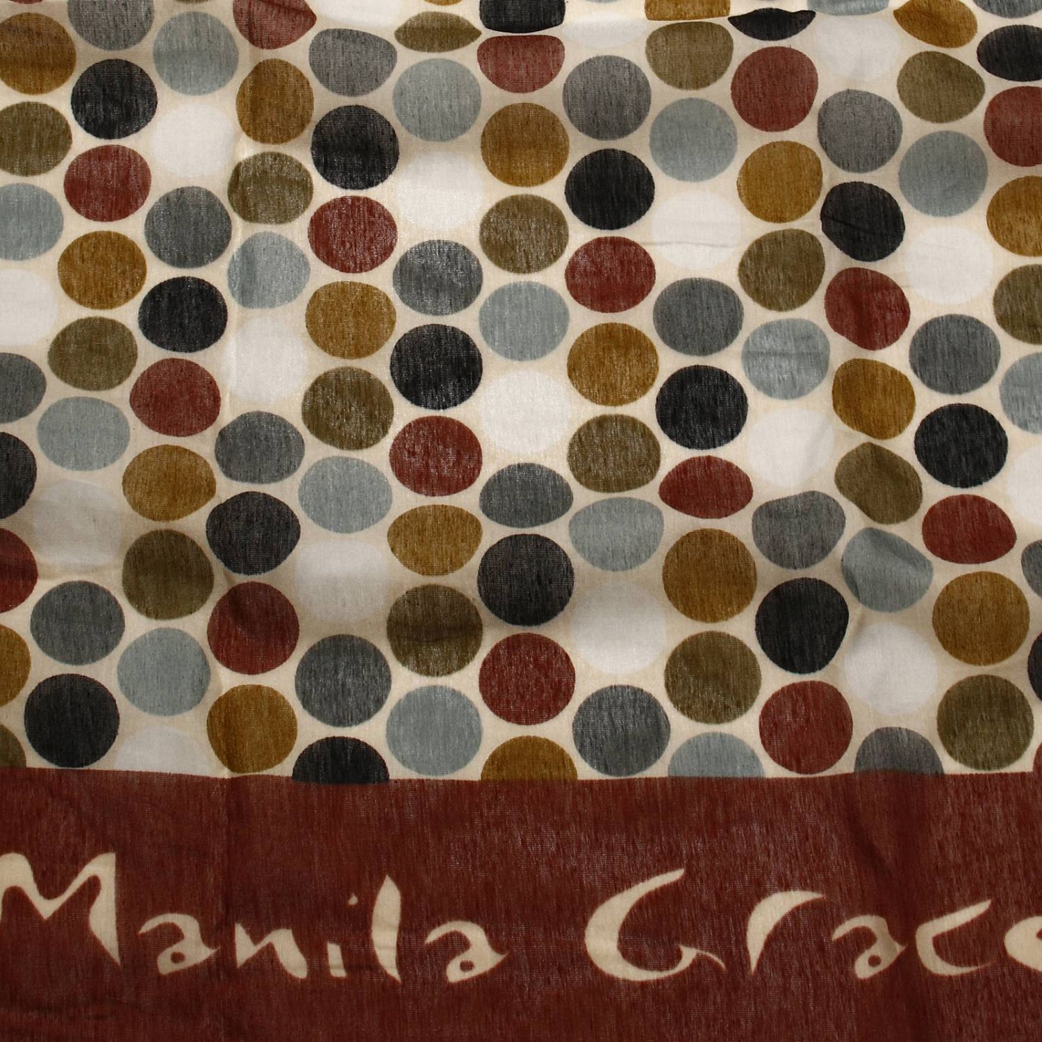 Manila Grace Outlet 140X140 COTONE BOLLE Foulard Manila Grace Donna 