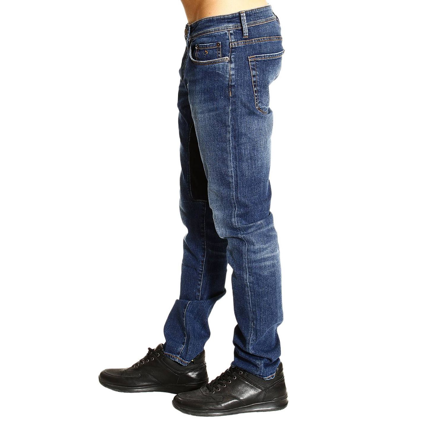 Siviglia Outlet: DENIM USED CON TOPPA ALCANTARA | Jeans Siviglia Uomo Denim  | Jeans Siviglia 21bp d002 GIGLIO.COM