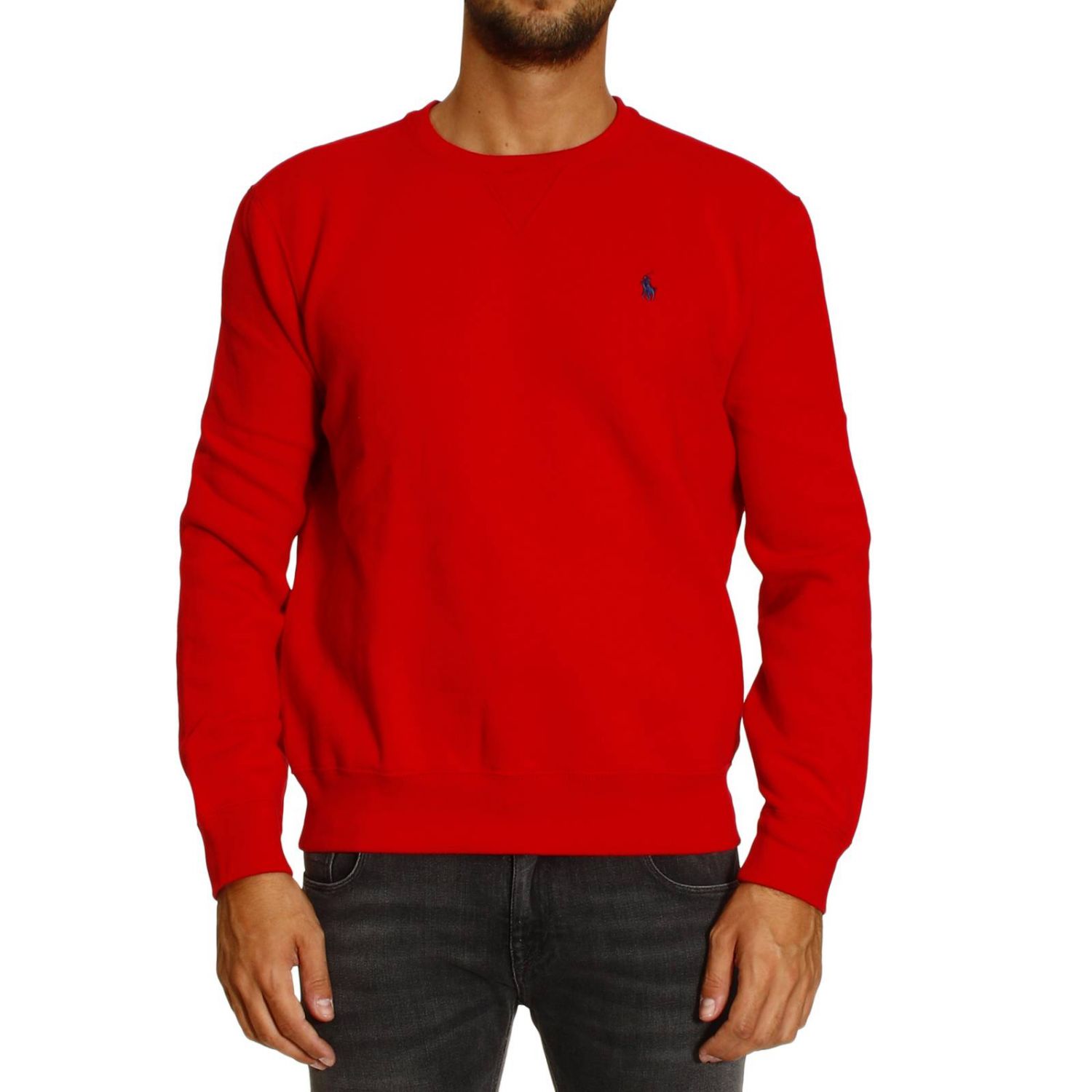 red ralph lauren crew neck