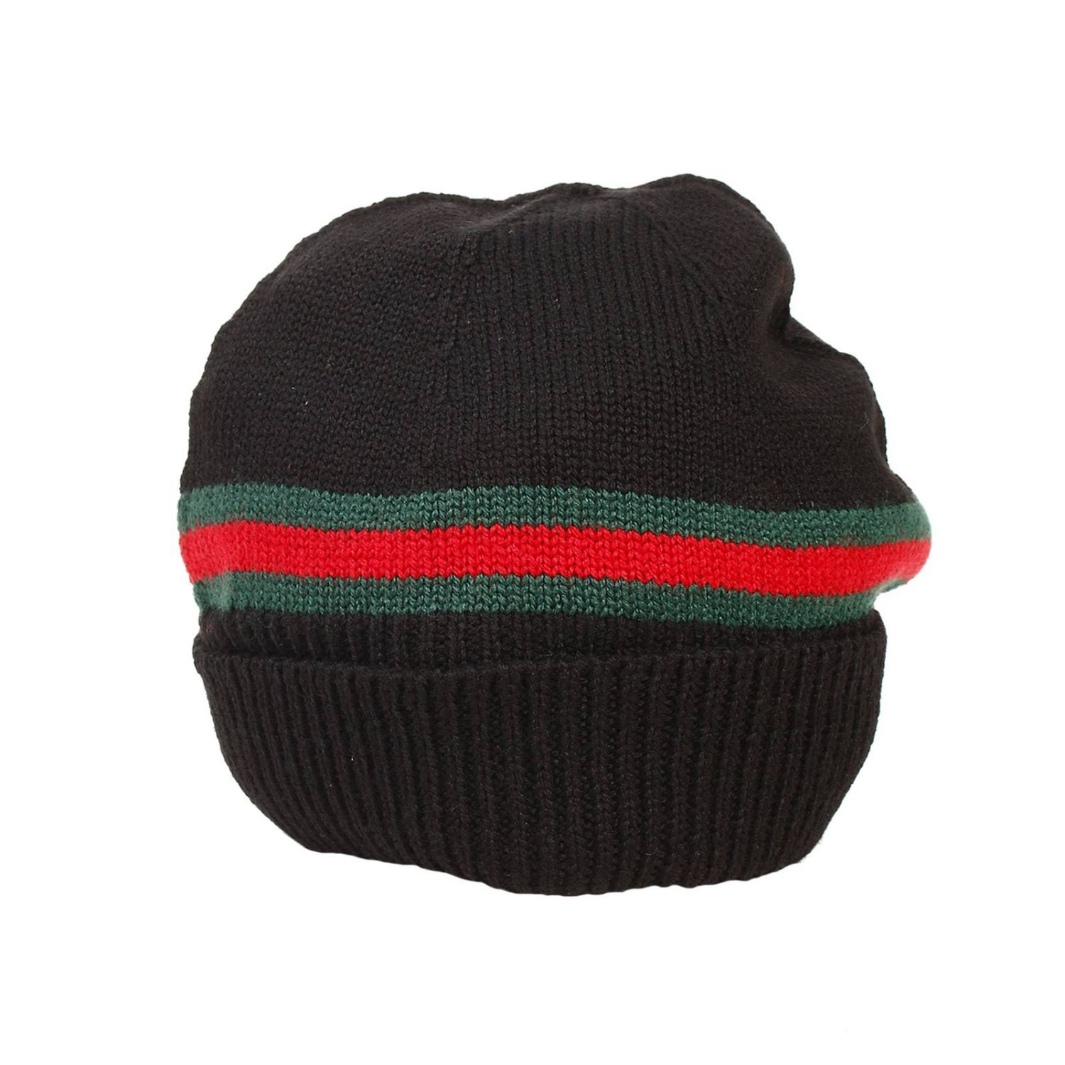 GUCCI: CUFFIA WEB - Nero | Cappello Bambino Gucci 322142 4k206 GIGLIO.COM