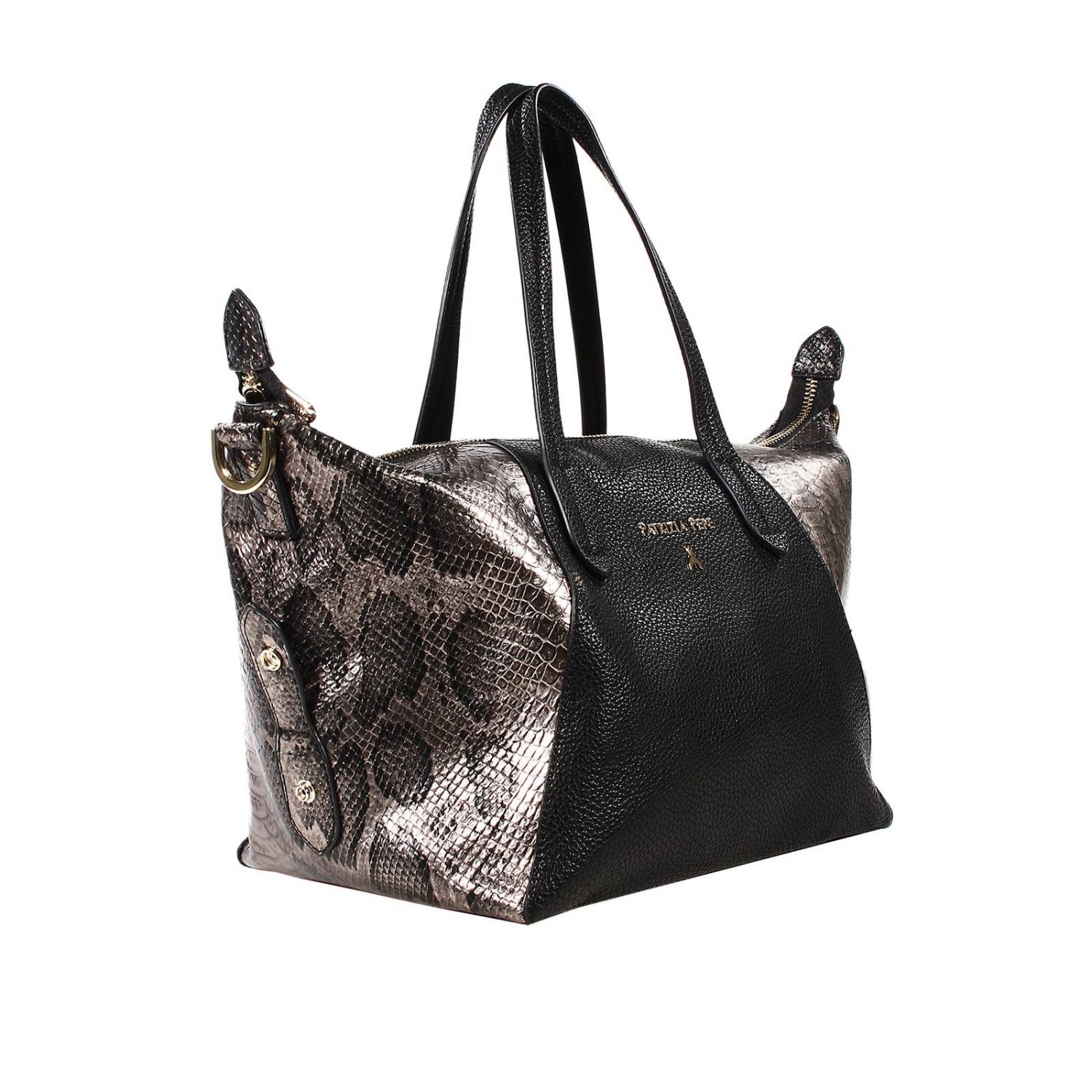 Patrizia Pepe Outlet: BAULETTO CON DETTAGLI STAMPA PITONE | Borsa A Spalla Patrizia  Pepe Donna Nero | Borsa A Spalla Patrizia Pepe 2v4775 a1dw GIGLIO.COM