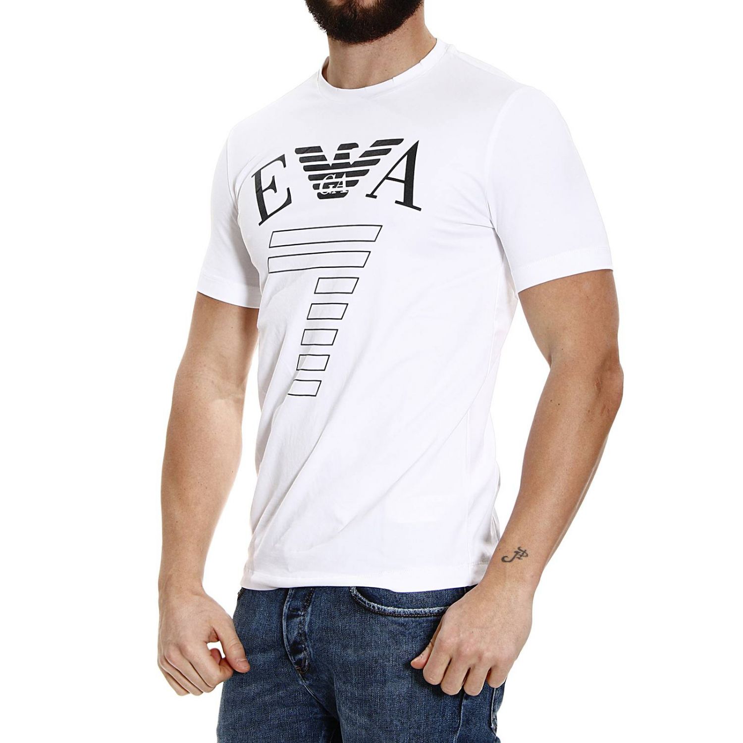 ea7 big logo t shirt