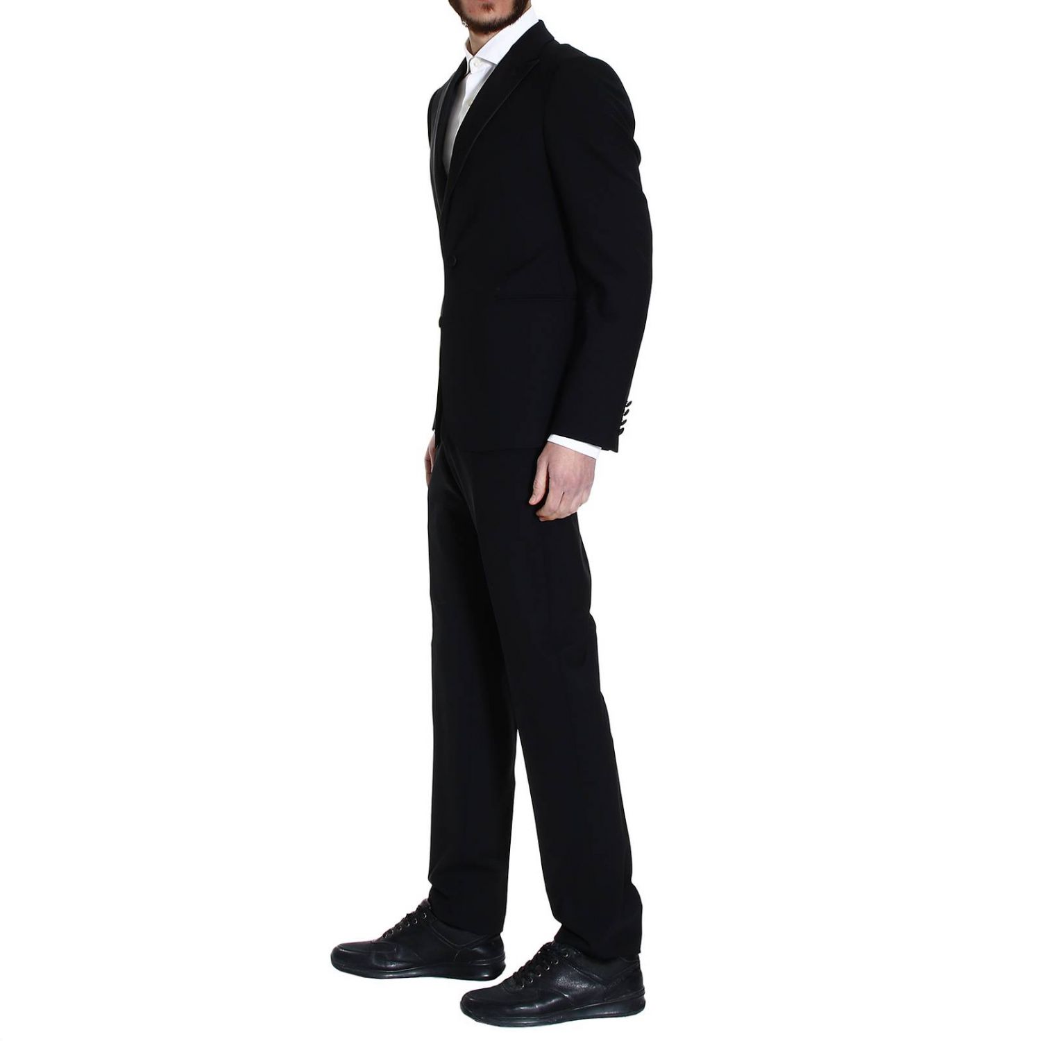 Armani Collezioni Outlet: SMOKING LANA STRETCH DROP 8 REVER LANCIA FONDO 18  | Abito Armani Collezioni Uomo Nero | Abito Armani Collezioni rcvmdr 0b006  GIGLIO.COM