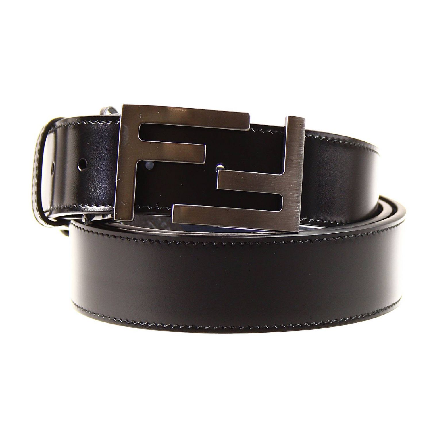 FENDI: belt buckle logo leather reversible/adjustable | Belt Fendi Men ...