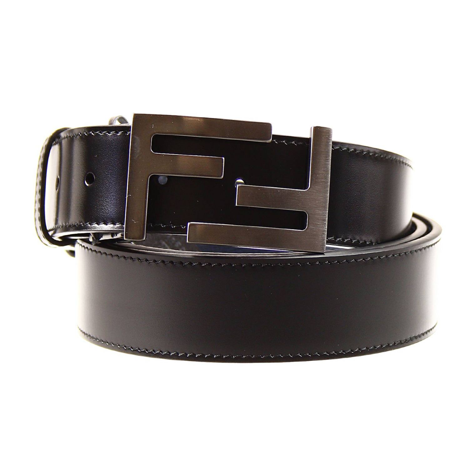 grey fendi belt