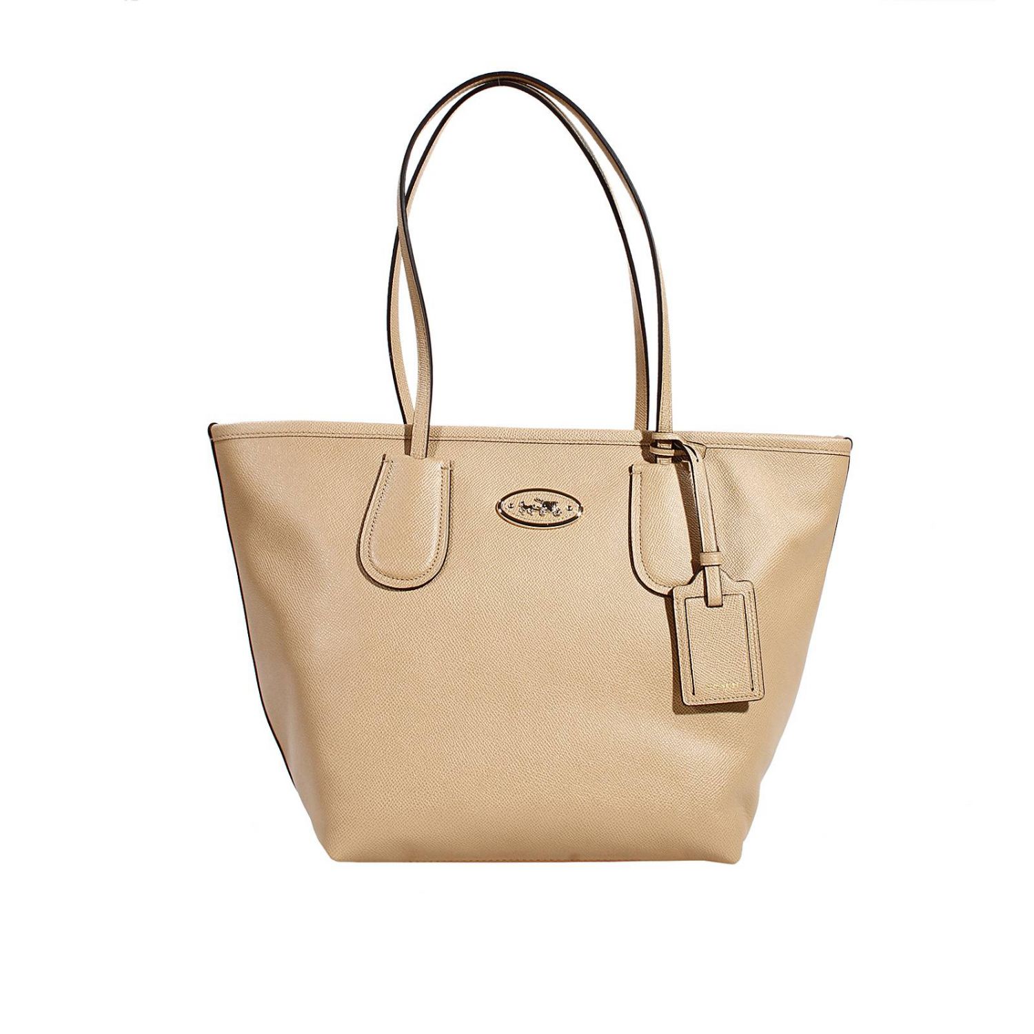 coach tote leather