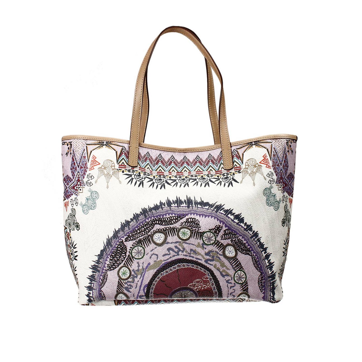 Etro Outlet: bag shopping printed | Shoulder Bag Etro Women Lilac ...