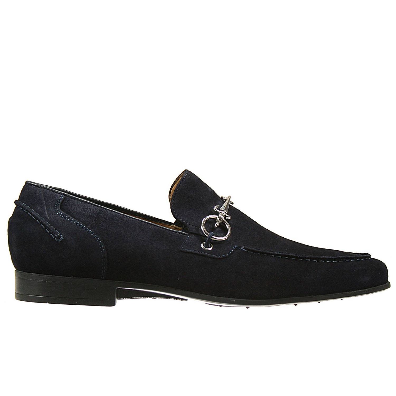Paciotti 4Us Outlet: shoes loafer or penny loafer suede with horsebit ...