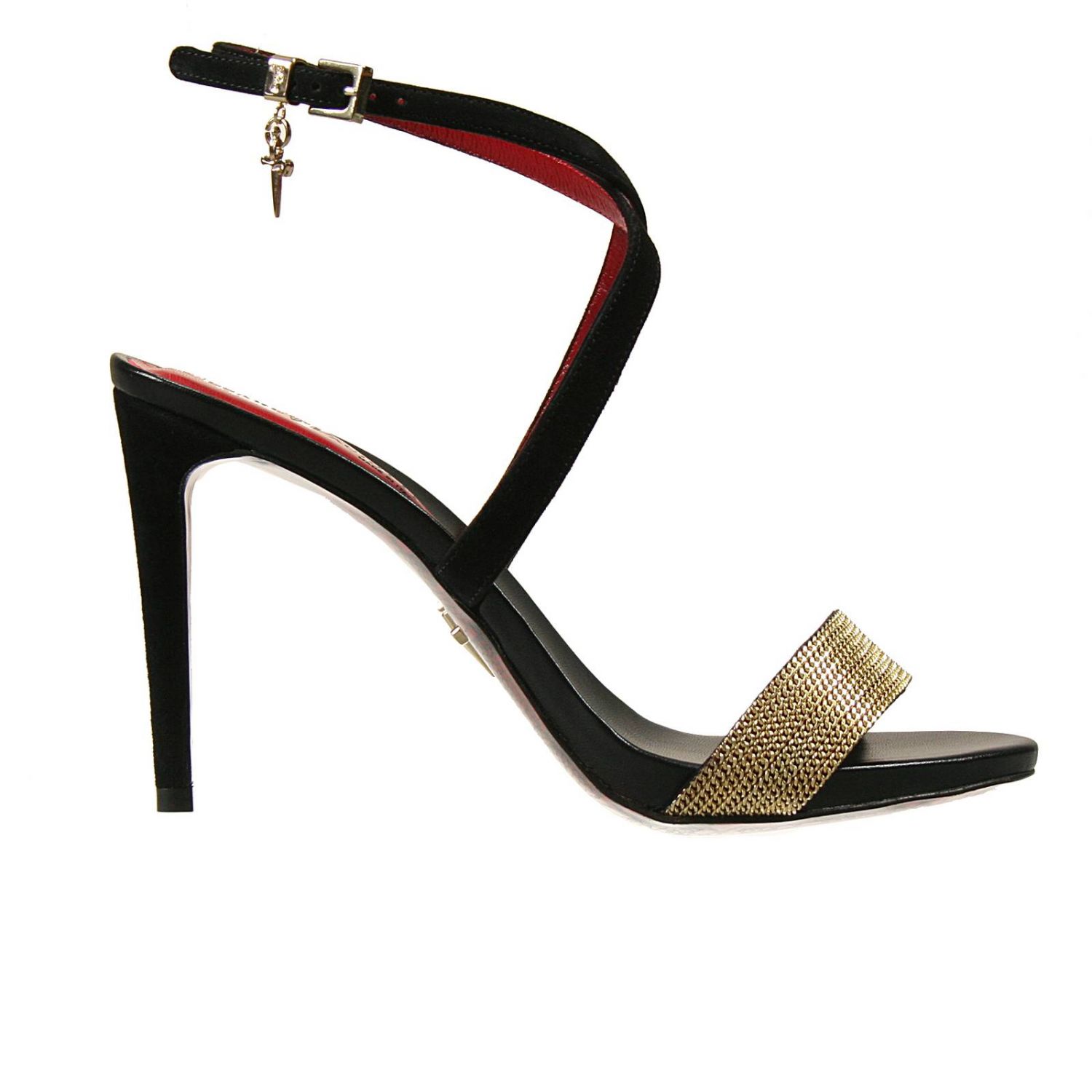 scarpe oro sandalo