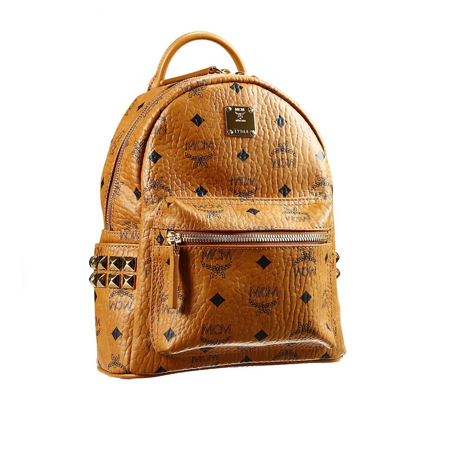 Mcm Outlet bag stark backpack mini leather logo Shoulder Bag Mcm