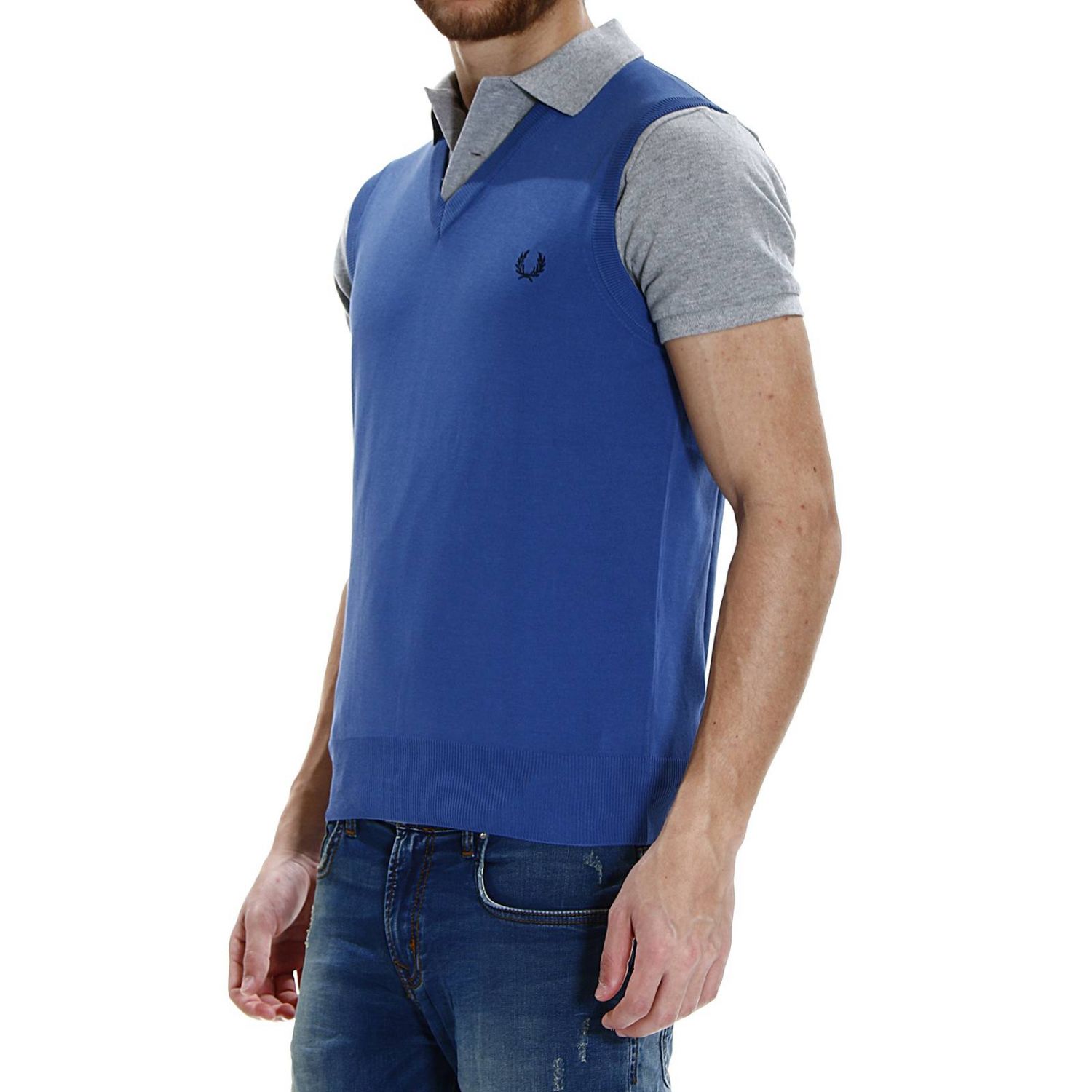 fred perry sweater vest