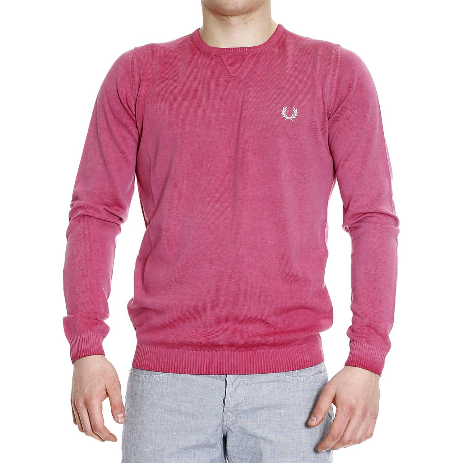 Fred Perry Outlet: GIROCOLLO TAGLIO FELPA DEGRADÉ - Rosso | Maglia Fred  Perry 3040 2165 GIGLIO.COM