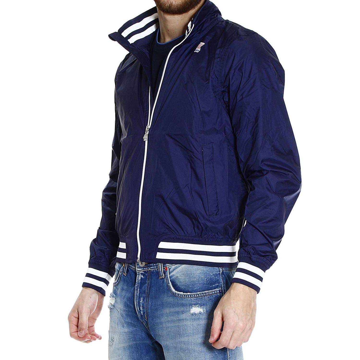 K-Way Outlet: jacket tornado college bomber with edge contrast | Jacket ...
