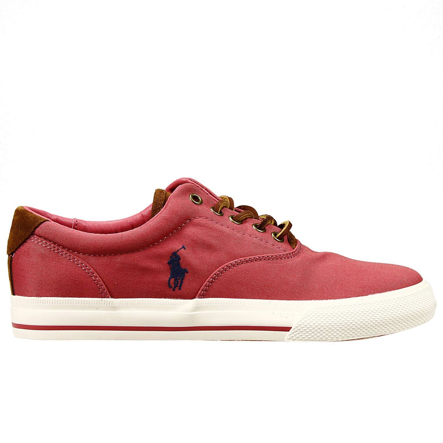 red polo canvas shoes