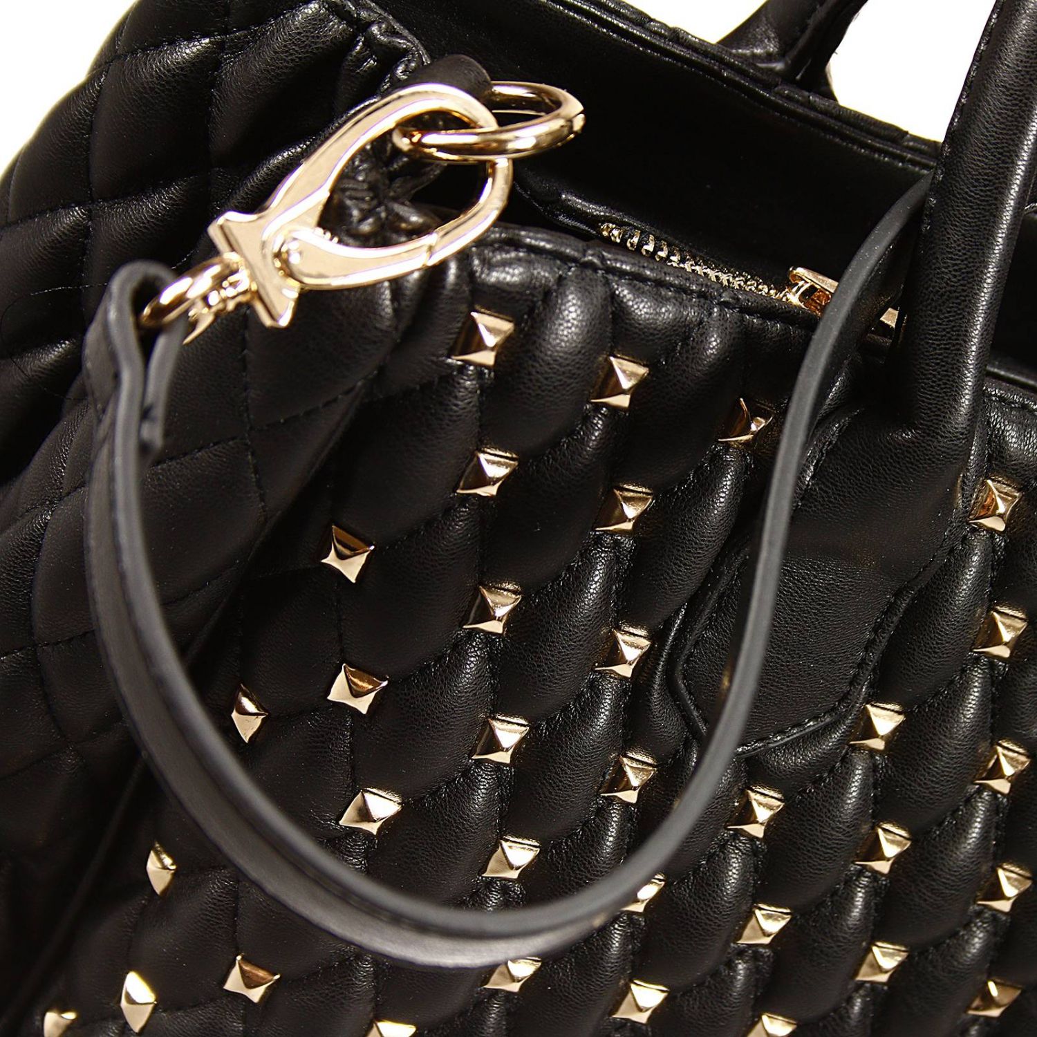 Mia Bag Outlet: quilted studded big shopping bag - Black | Shoulder Bag Mia  Bag 15135 GIGLIO.COM