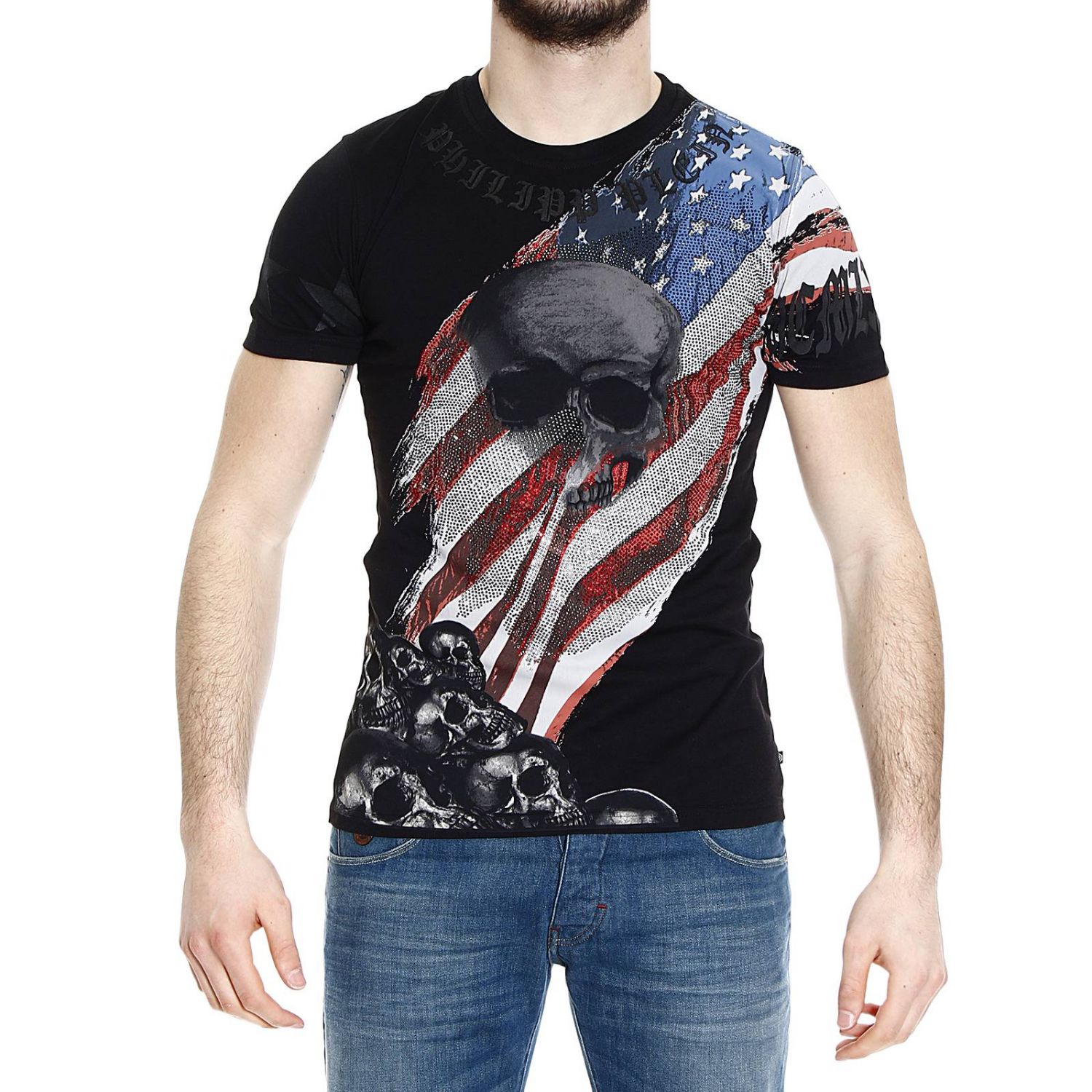 Philipp Plein Outlet: | T-Shirt Philipp Plein Men Black | T-Shirt ...