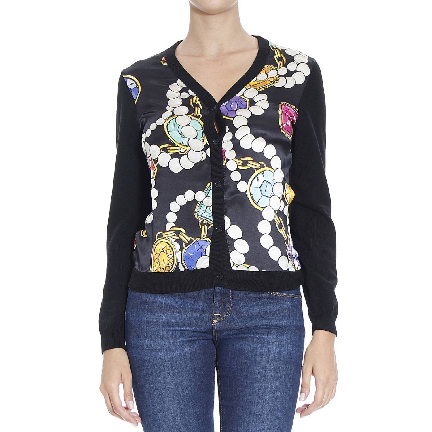 Boutique Moschino Outlet: Pull pour femme | Pull Boutique Moschino Femme Noir | Pull Boutique 