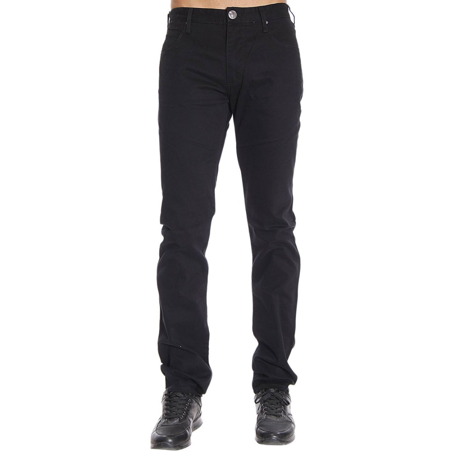 mens black armani jeans