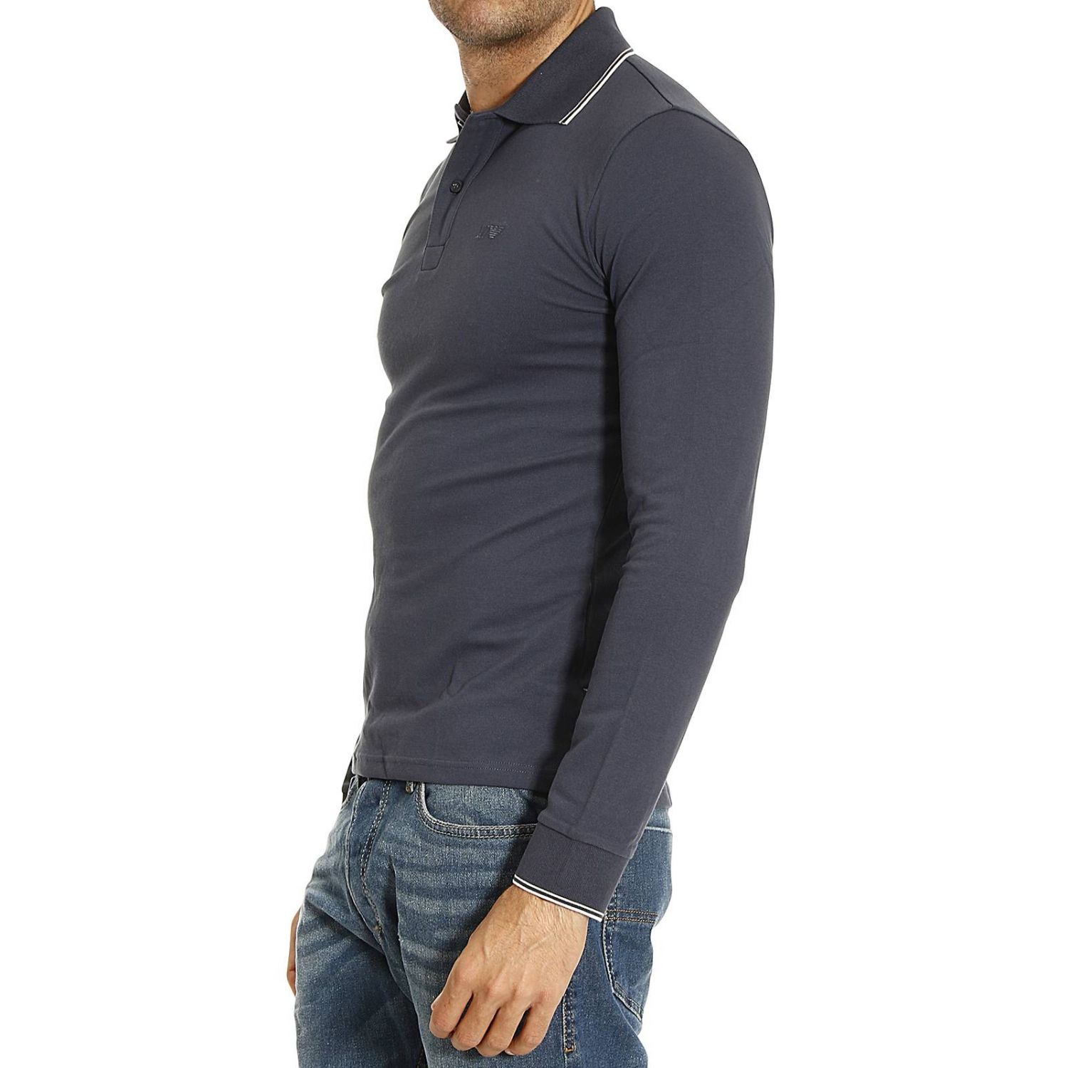 Armani Jeans Outlet: POLO MANICA LUNGA CONTRASTI - Avion | T-Shirt Armani  Jeans 06m36 bt GIGLIO.COM