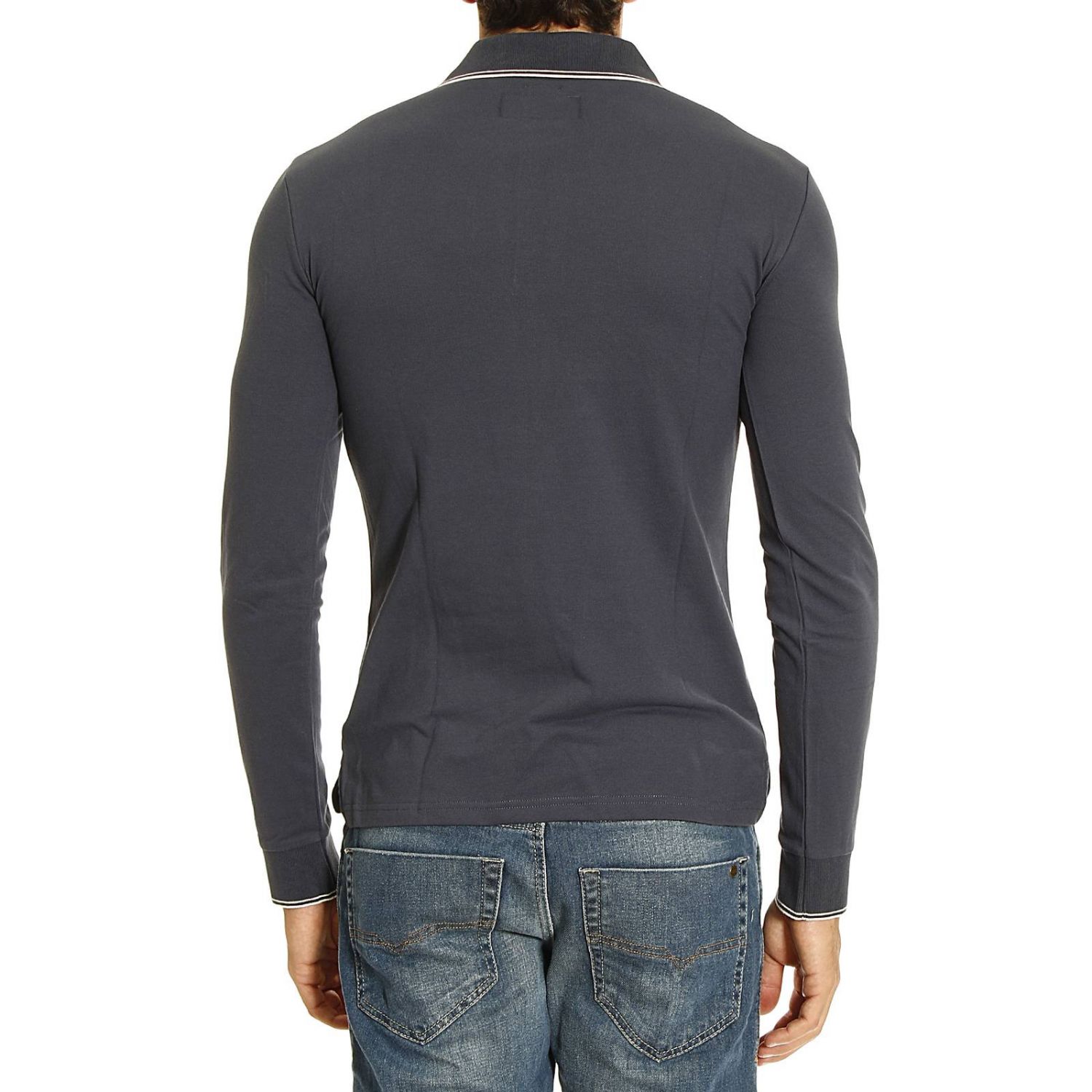 Armani Jeans Outlet: POLO MANICA LUNGA CONTRASTI - Avion | T-Shirt Armani  Jeans 06m36 bt GIGLIO.COM