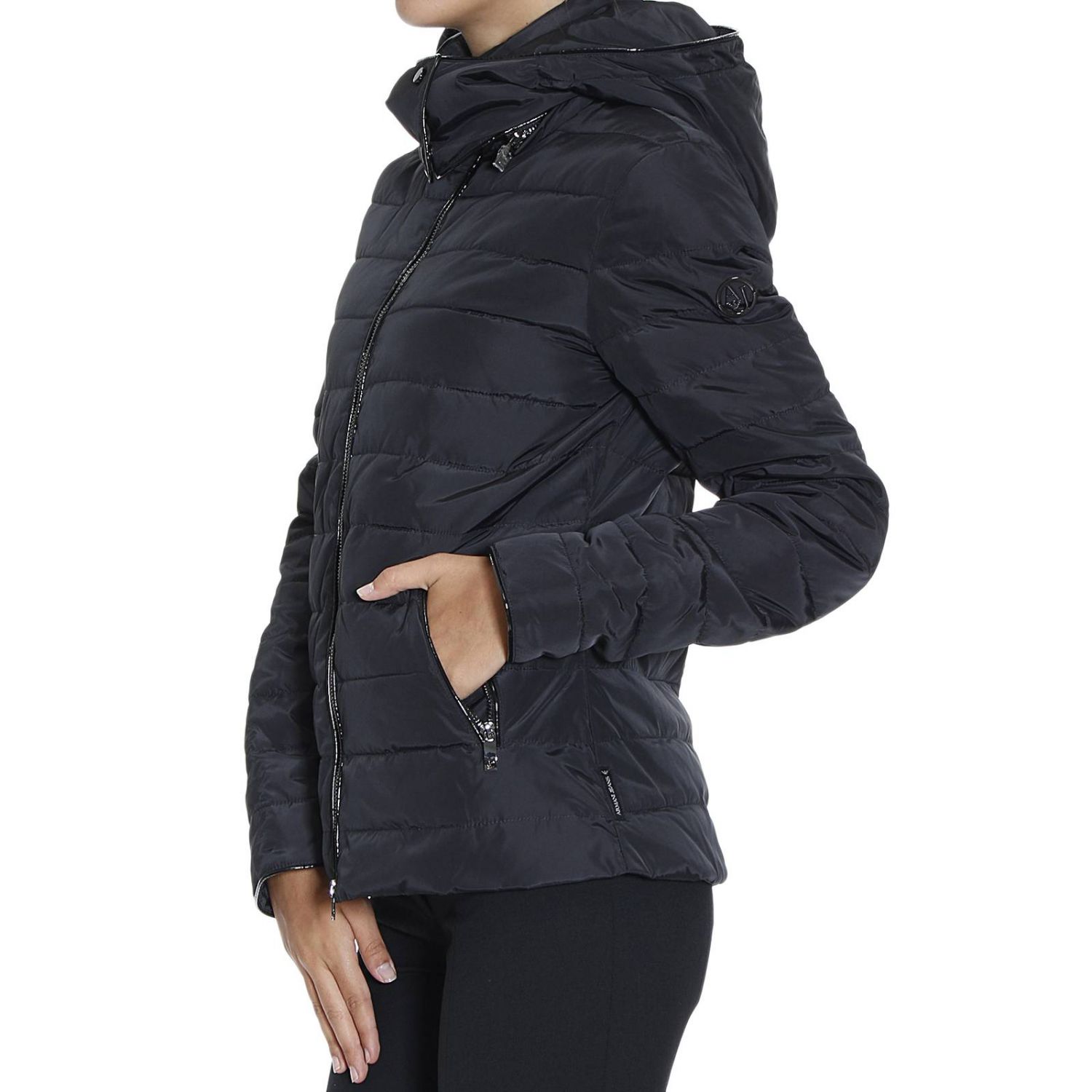 armani jeans down jacket women's