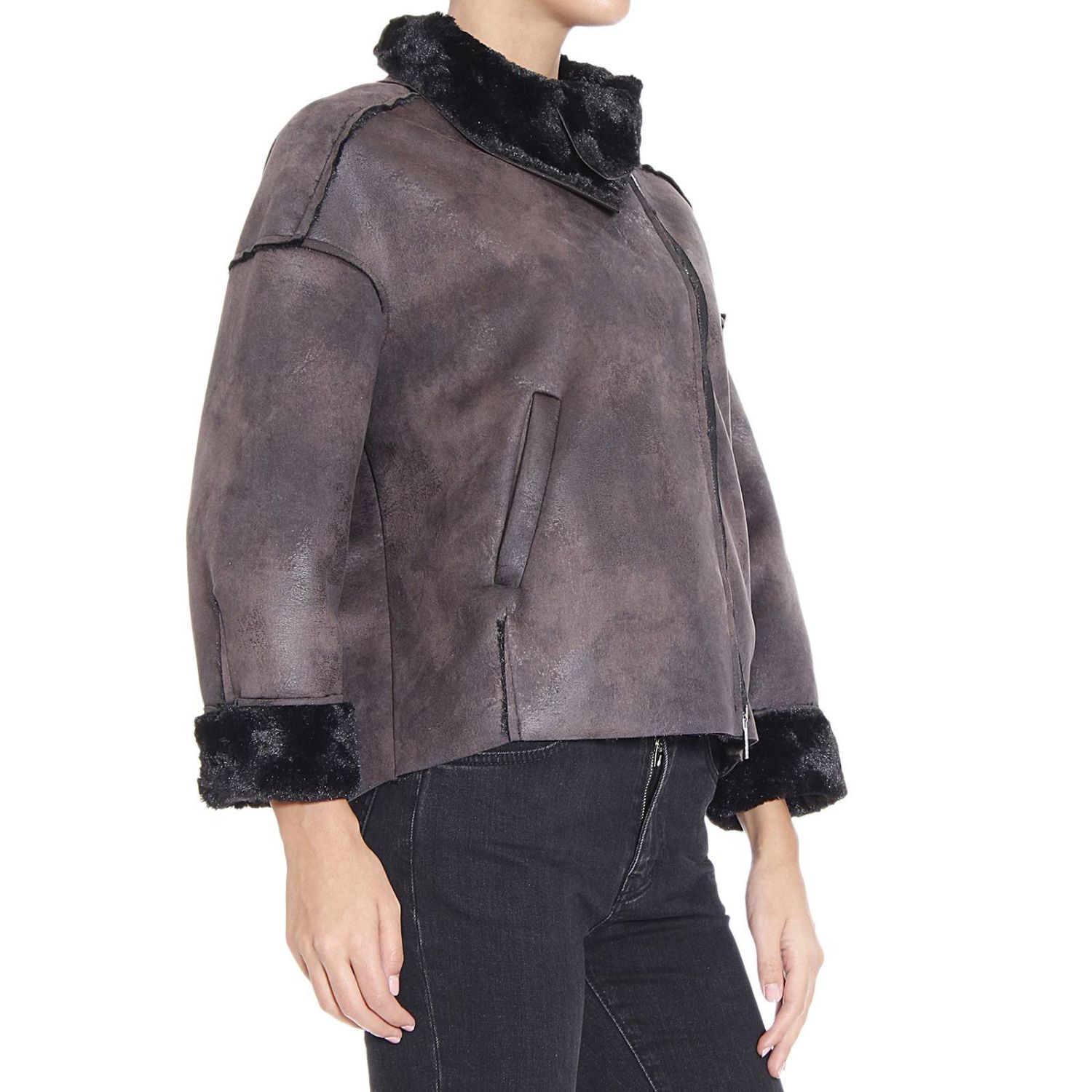 Manila Grace Outlet Jacket Manila Grace Women Black Jacket Manila