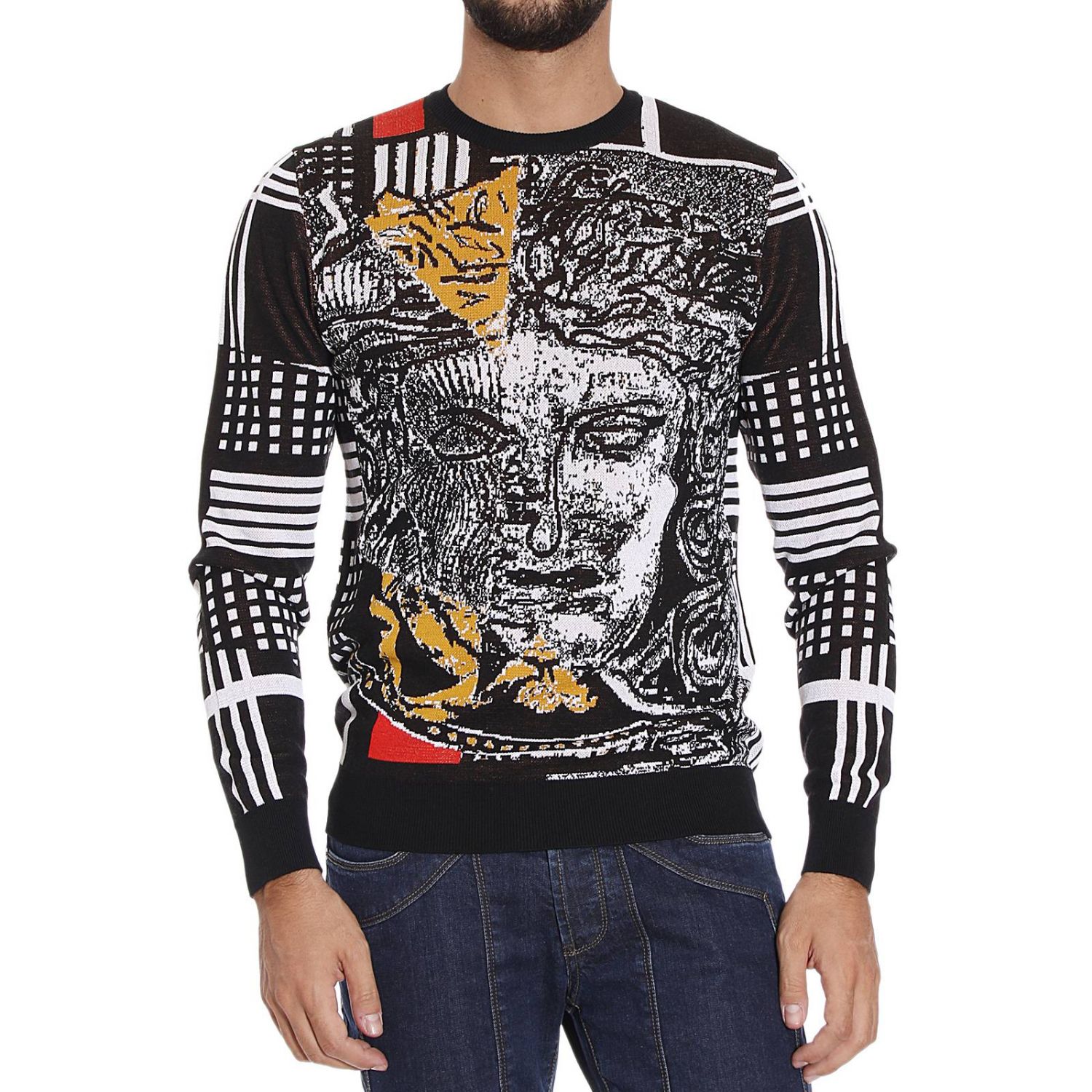 Versace Outlet: Pullover Herren | Pullover Versace Herren Schwarz ...