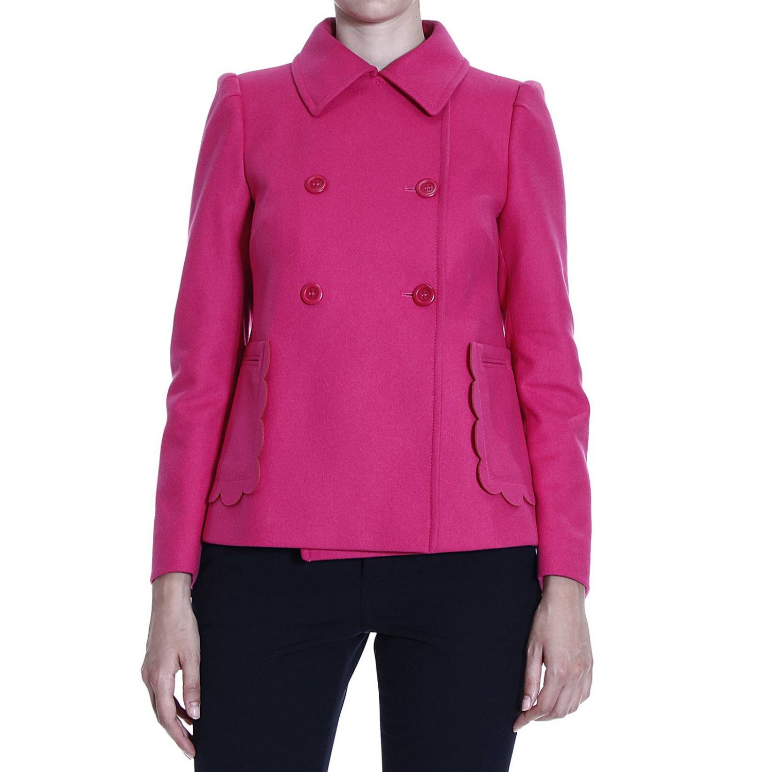 Red Valentino Outlet: | Coat Red Valentino Women Fuchsia | Coat Red ...