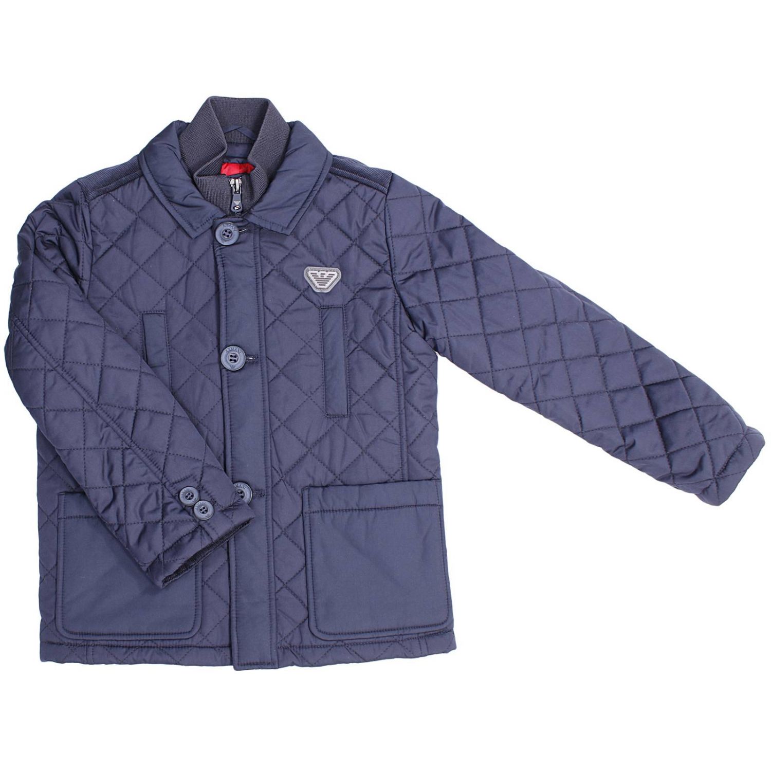 Armani Junior Outlet: TRAPUNTATO CON GILET INTERNO - Blue | Giacca Armani  Junior bxl17 nm GIGLIO.COM
