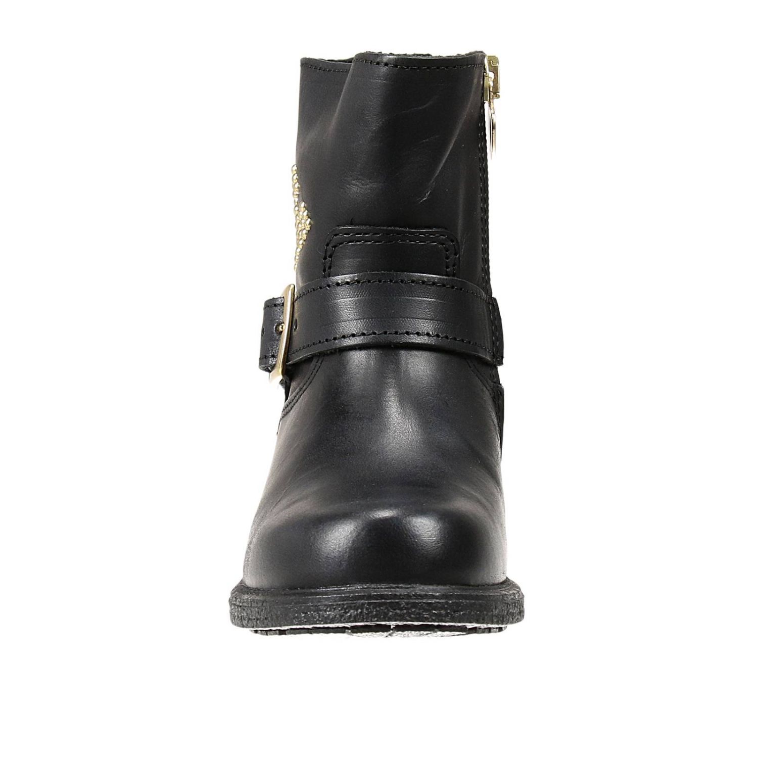 Armani Junior Outlet: STIVALETTO PELLE DETTAGLI BORCHIE | Scarpe Armani  Junior Bambino Nero | Scarpe Armani Junior be529 27 GIGLIO.COM