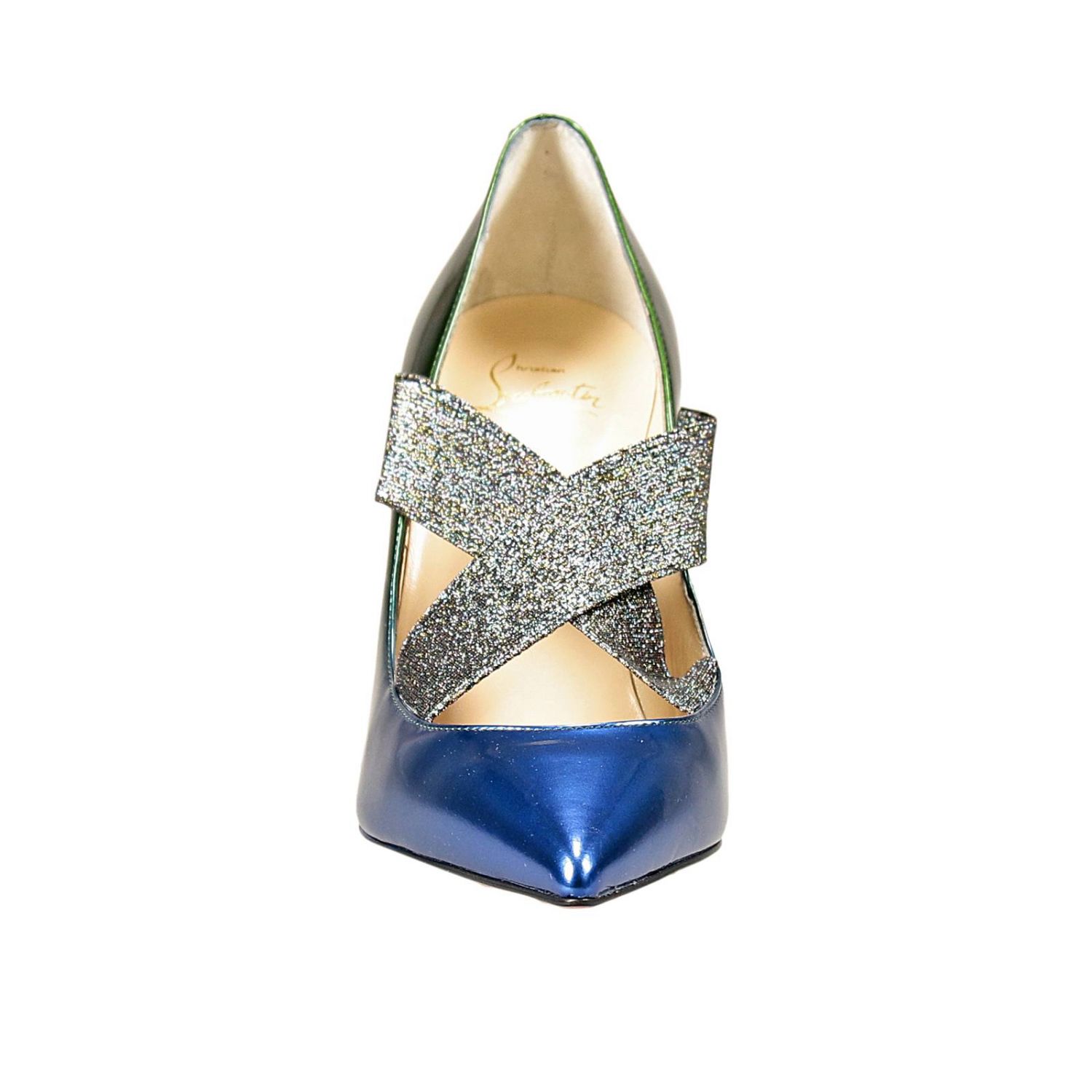 christian louboutin blue heels
