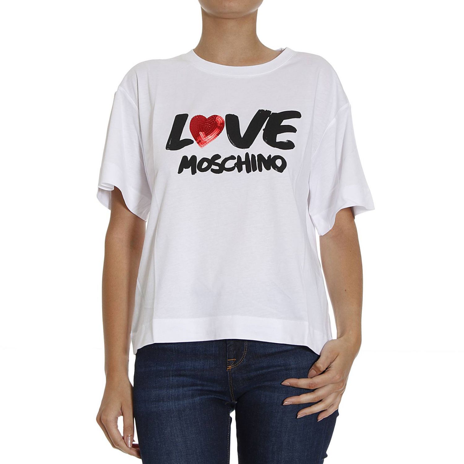 Love Moschino Outlet: | T-Shirt Love Moschino Women White | T-Shirt ...