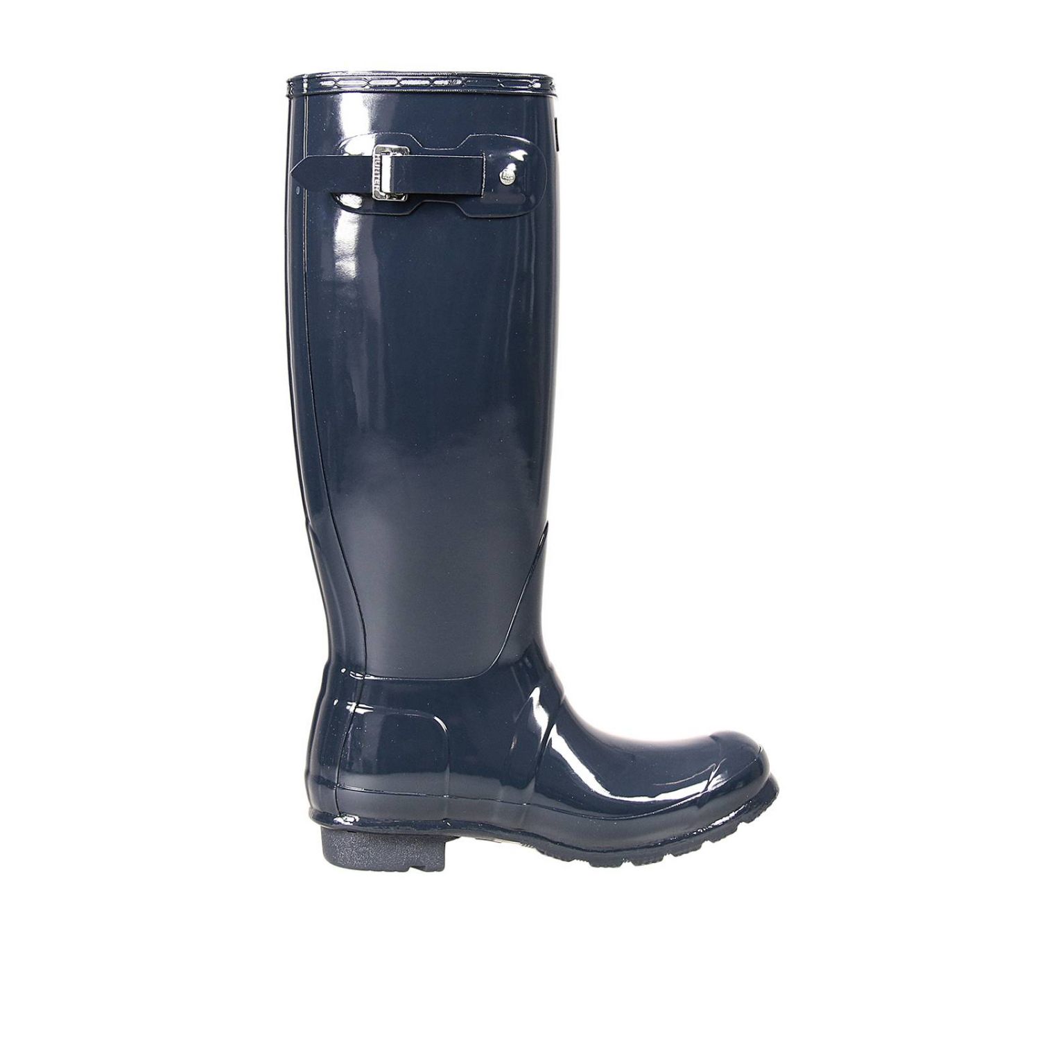 Hunter Outlet: ORIGINAL TALL GLOSS STIVALE GOMMA CON FIBBIA - Blue | Stivali  Hunter wft1000rgl GIGLIO.COM
