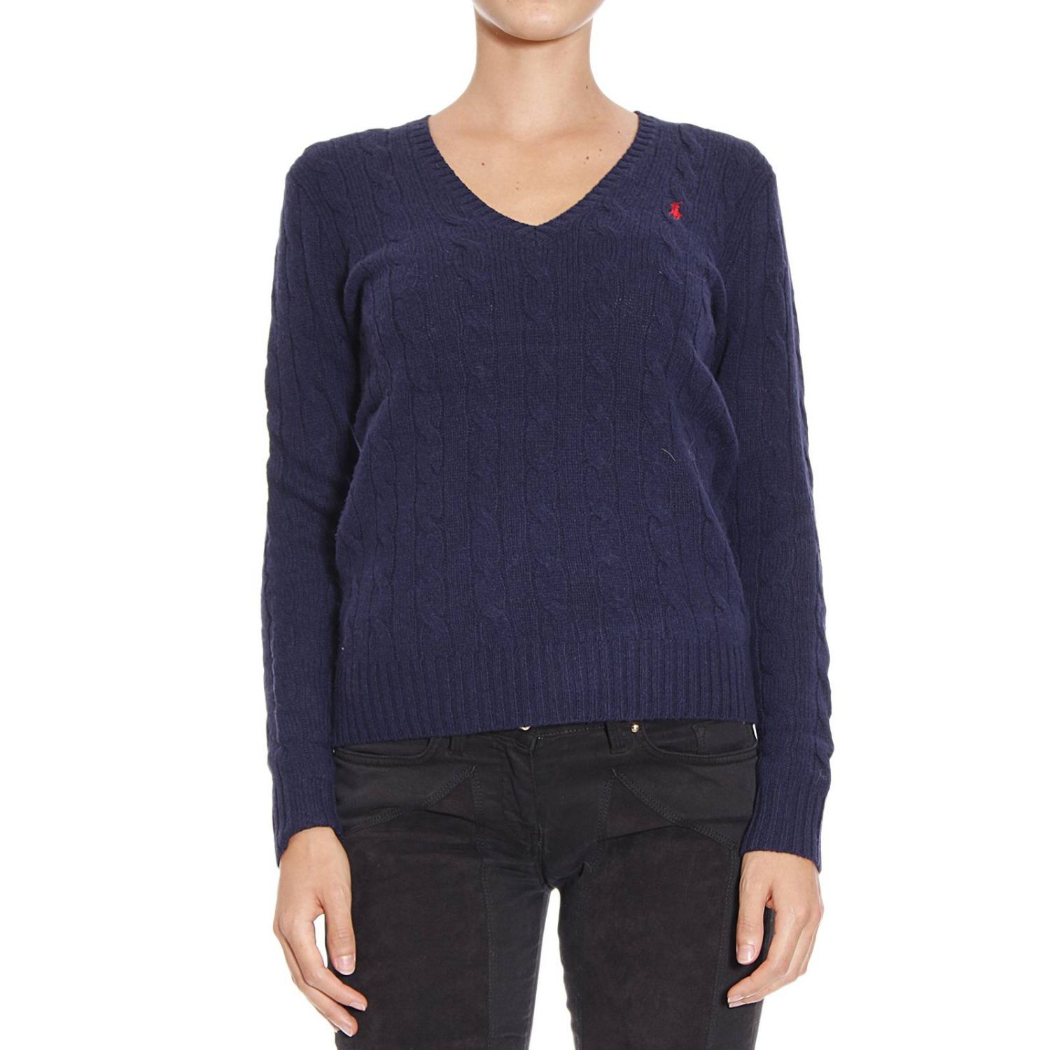 ralph lauren navy jumper womens