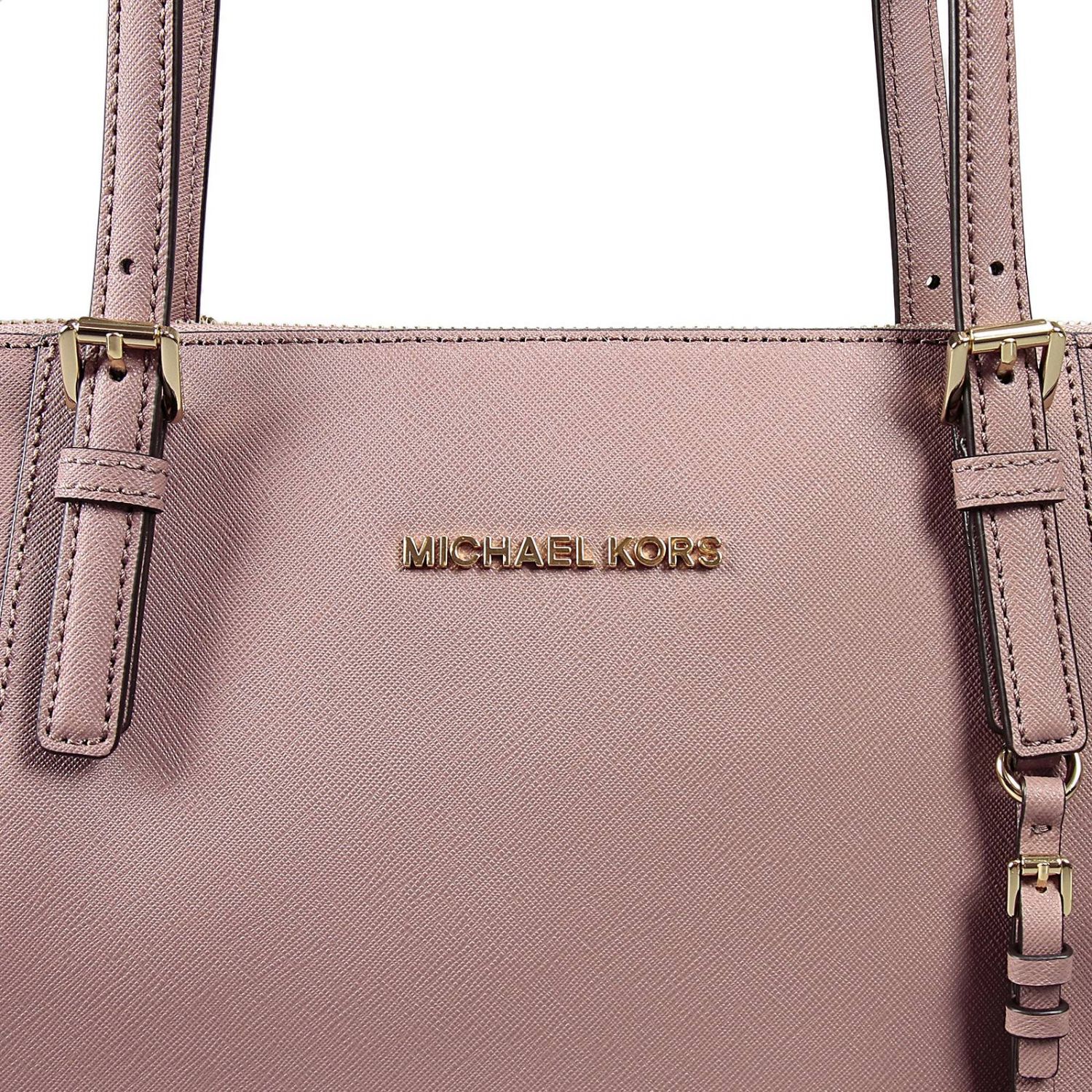 Michael Kors Borse a mano Jet Set Item EW Top Zip Tote black \u0026 gold colored  hardware | The Little Green Bag