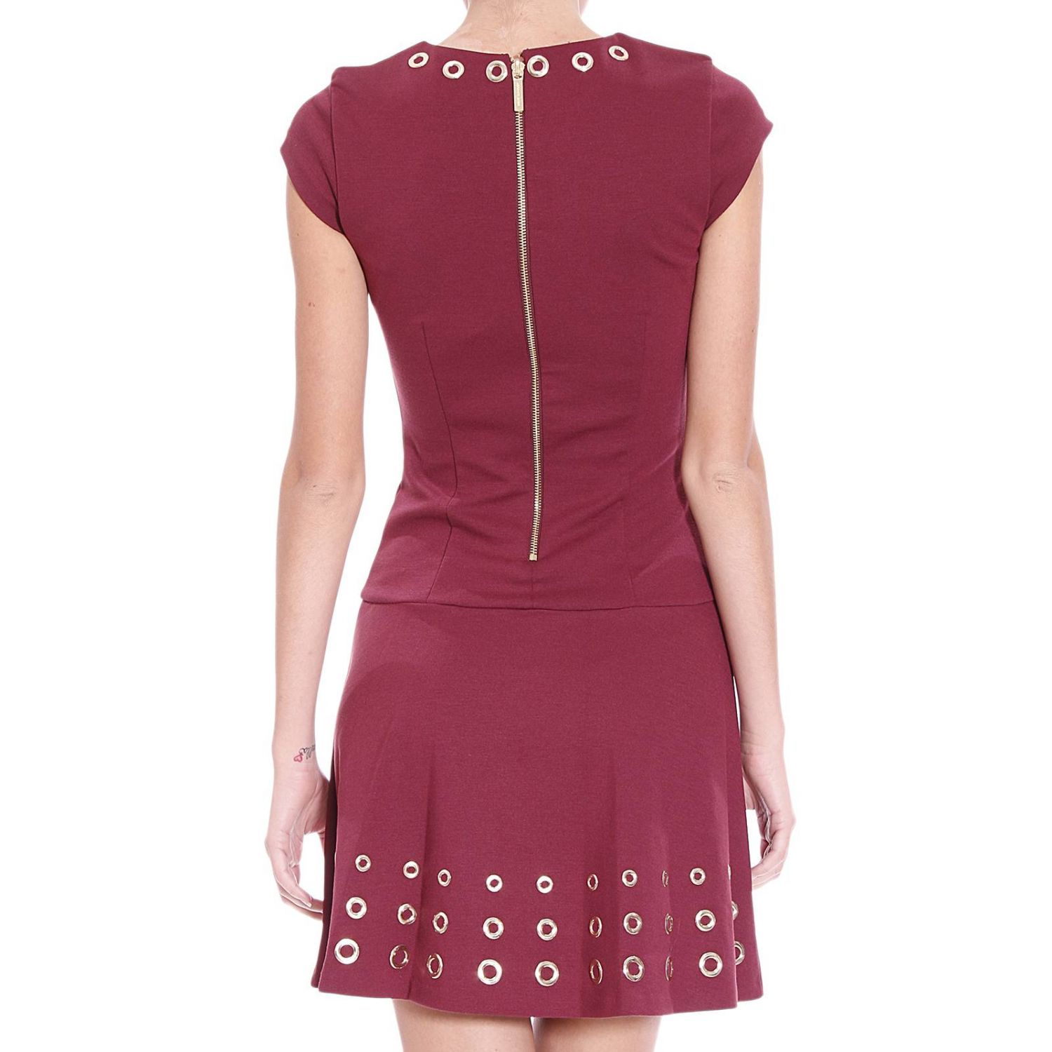 michael kors burgundy dress