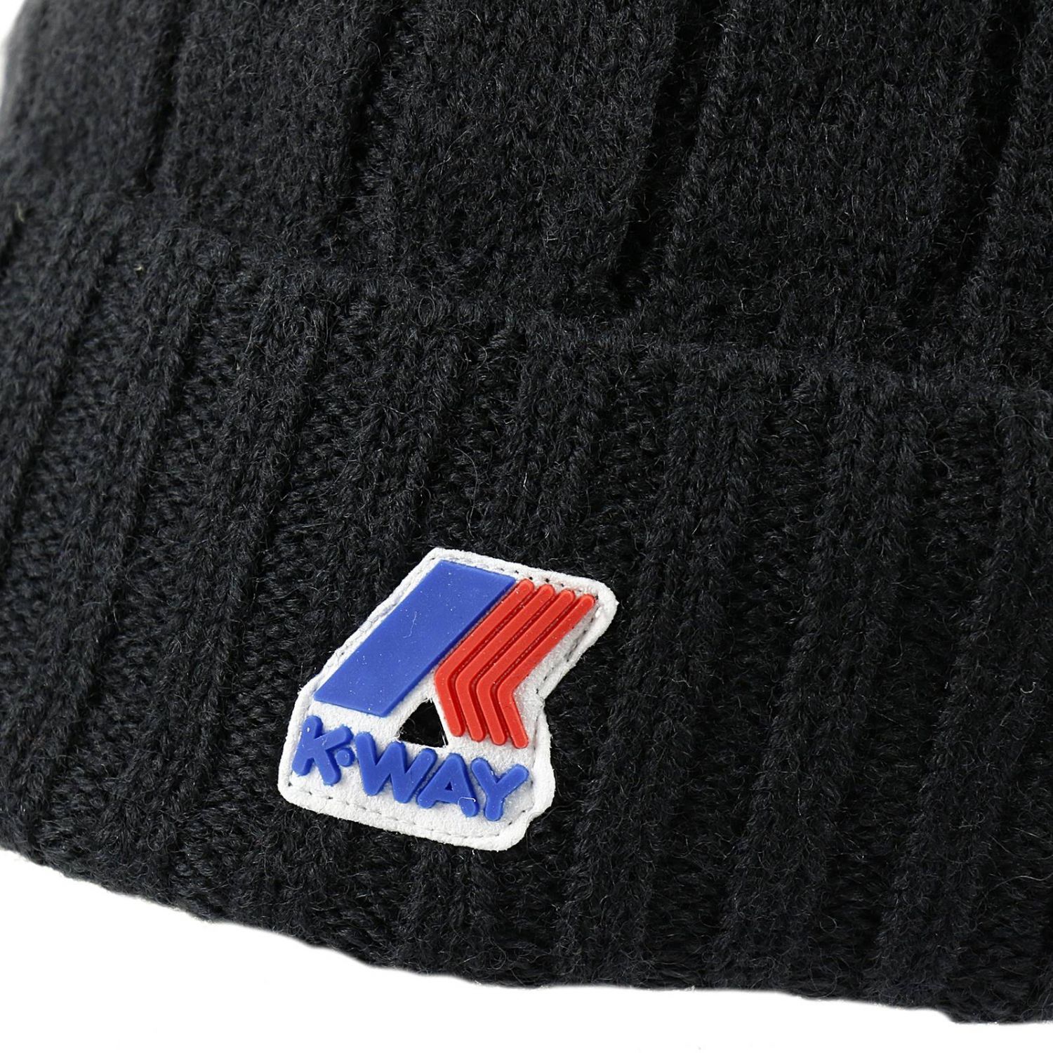 K-Way Outlet: CUFFIA LANA COSTE LOGO - Nero | Cappello K-Way k006ywo  GIGLIO.COM