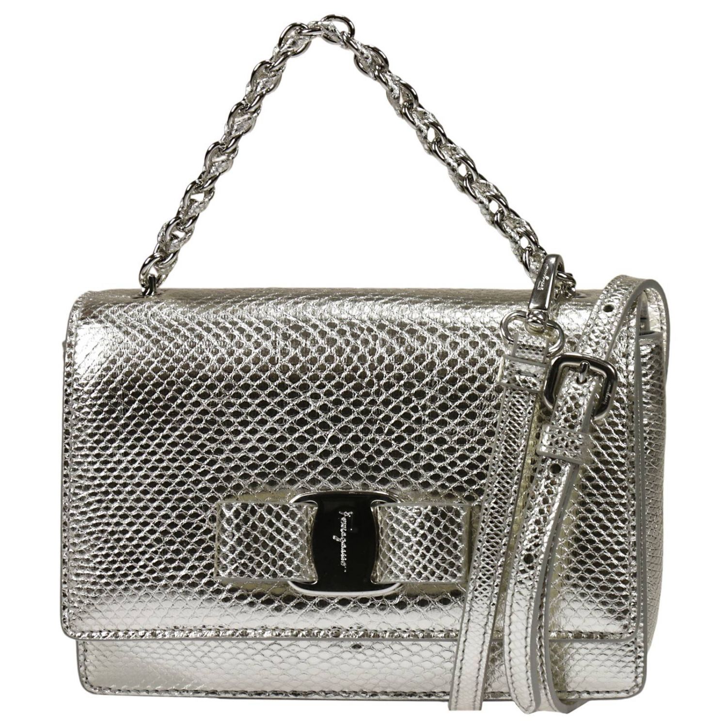 SALVATORE FERRAGAMO: | Shoulder Bag Salvatore Ferragamo Women Silver ...