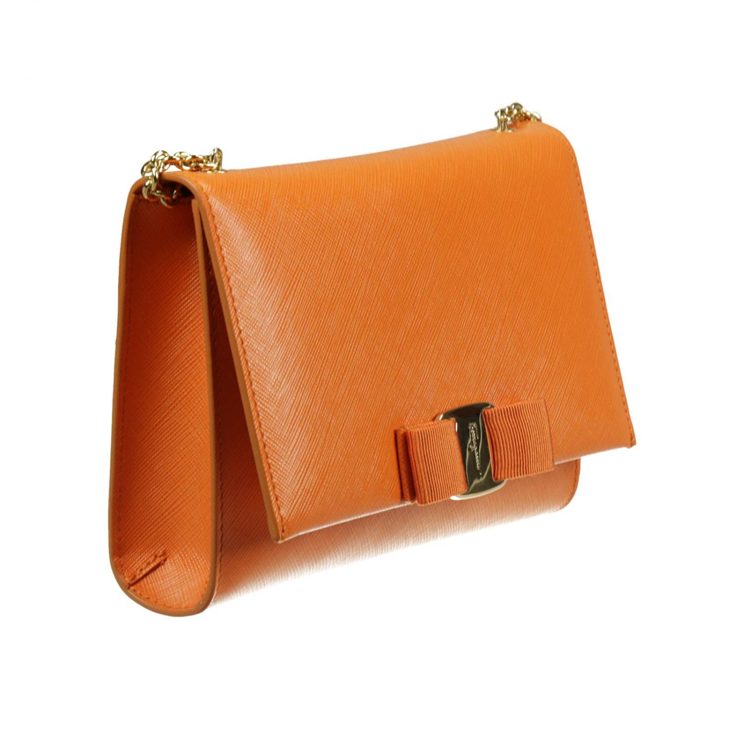 SALVATORE FERRAGAMO: - Orange | Mini Bag Salvatore Ferragamo 635619 ...