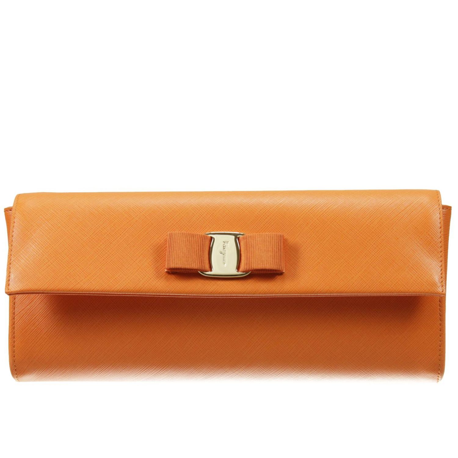 salvatore ferragamo orange bag