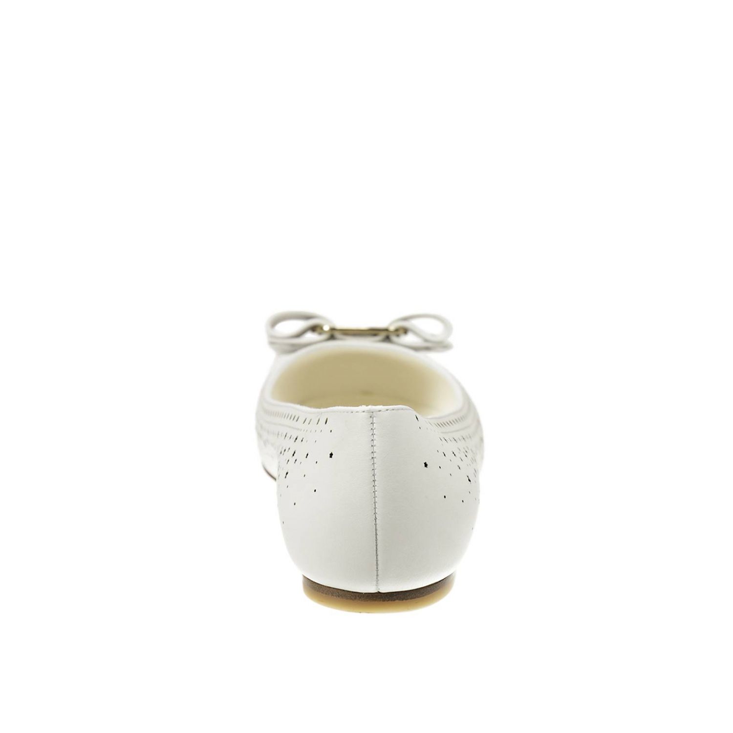 ferragamo white flats