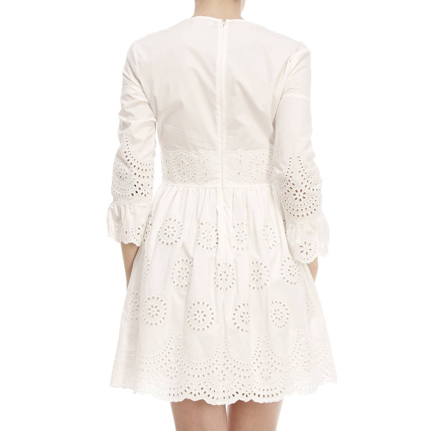 Red Valentino Outlet: | Dress Red Valentino Women White | Dress Red ...